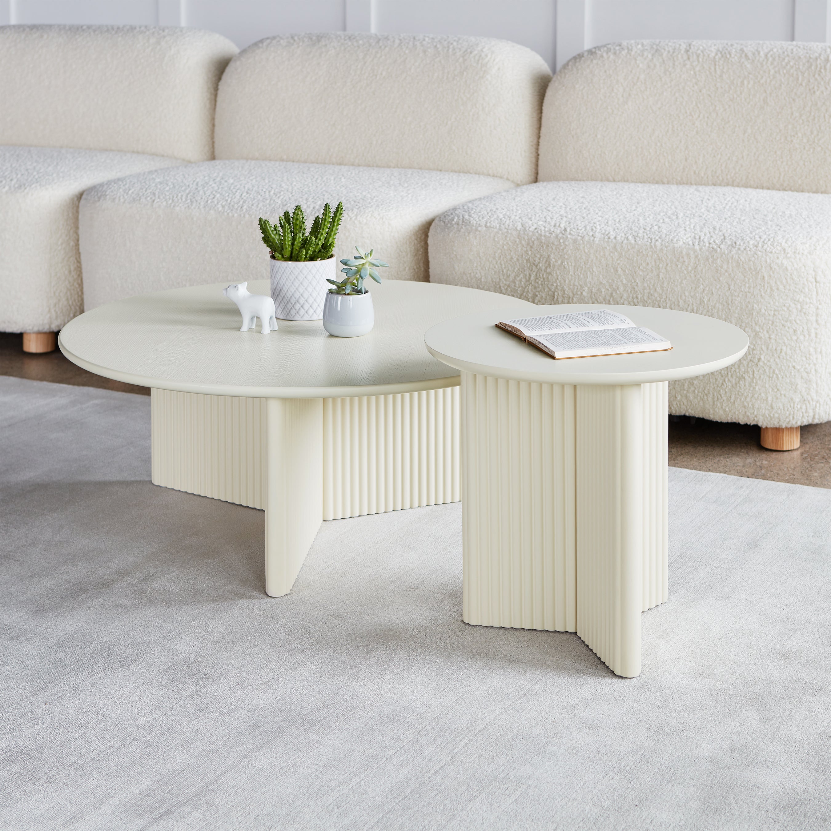 Gus* Modern Odeon Coffee Table - Pearl 4 - b - FURNITURE - coffee table - round Gus