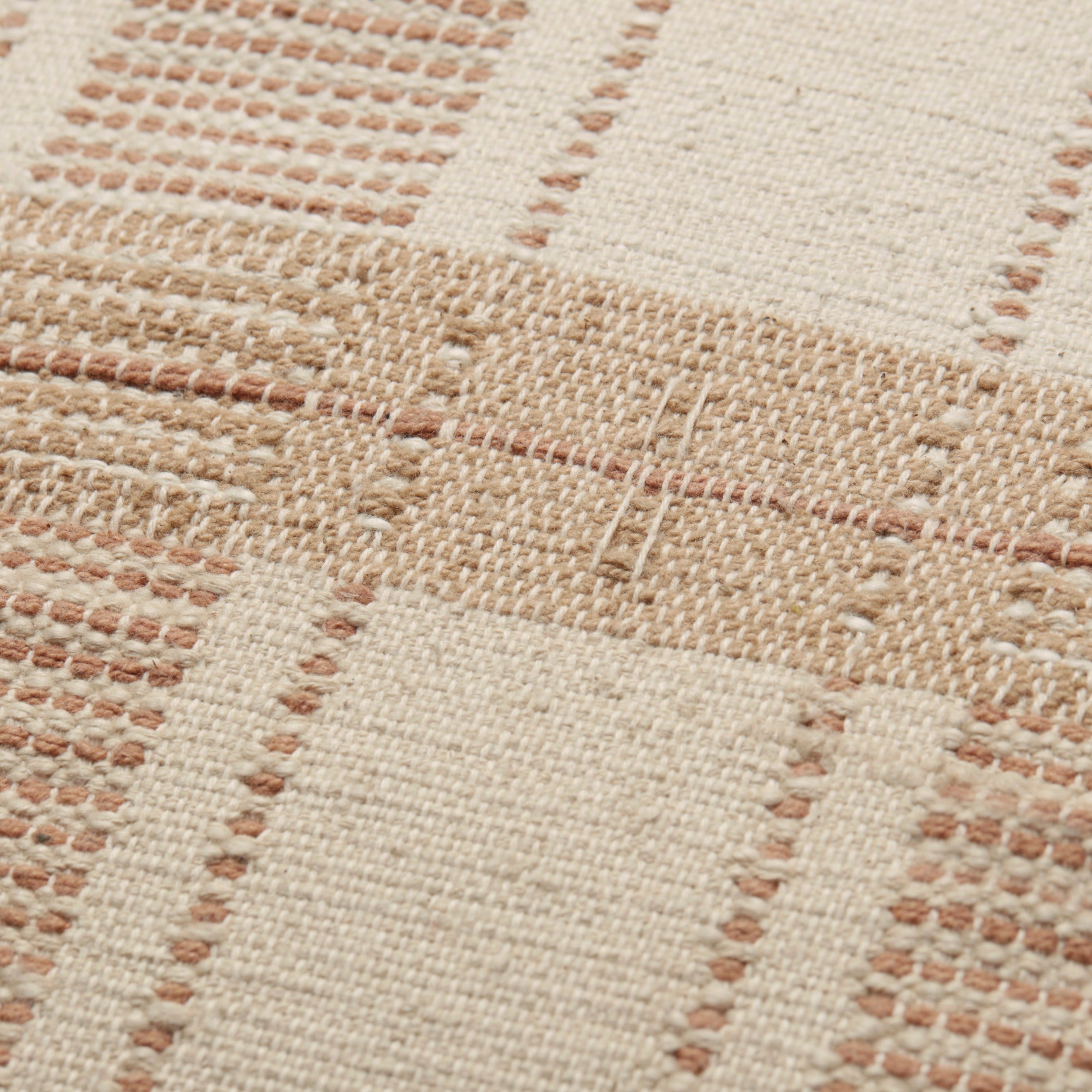 Textural weave of Carmel pillow