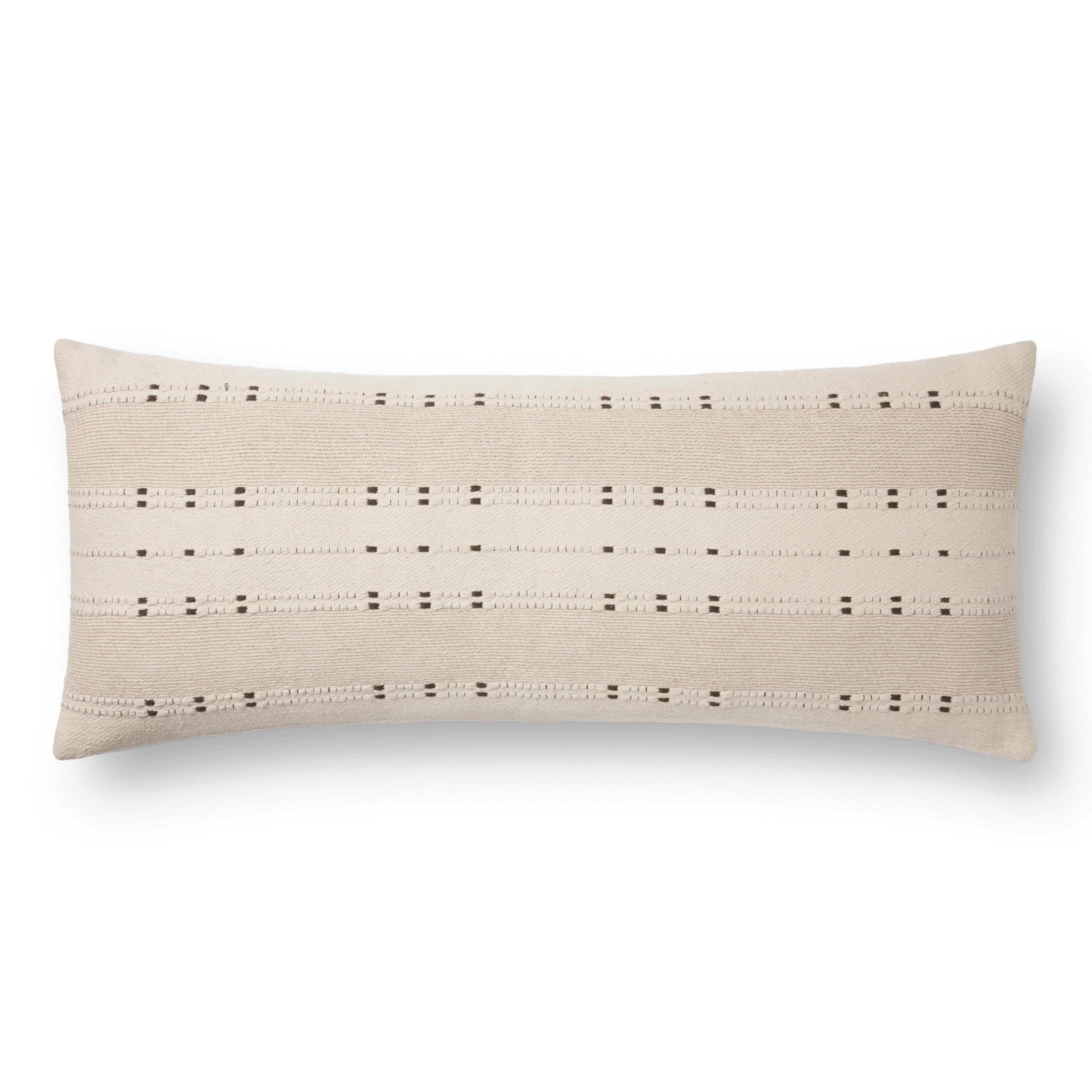 Amber Lewis x Loloi Gabrielle Beige / Terracotta Pillow - Rug & Weave