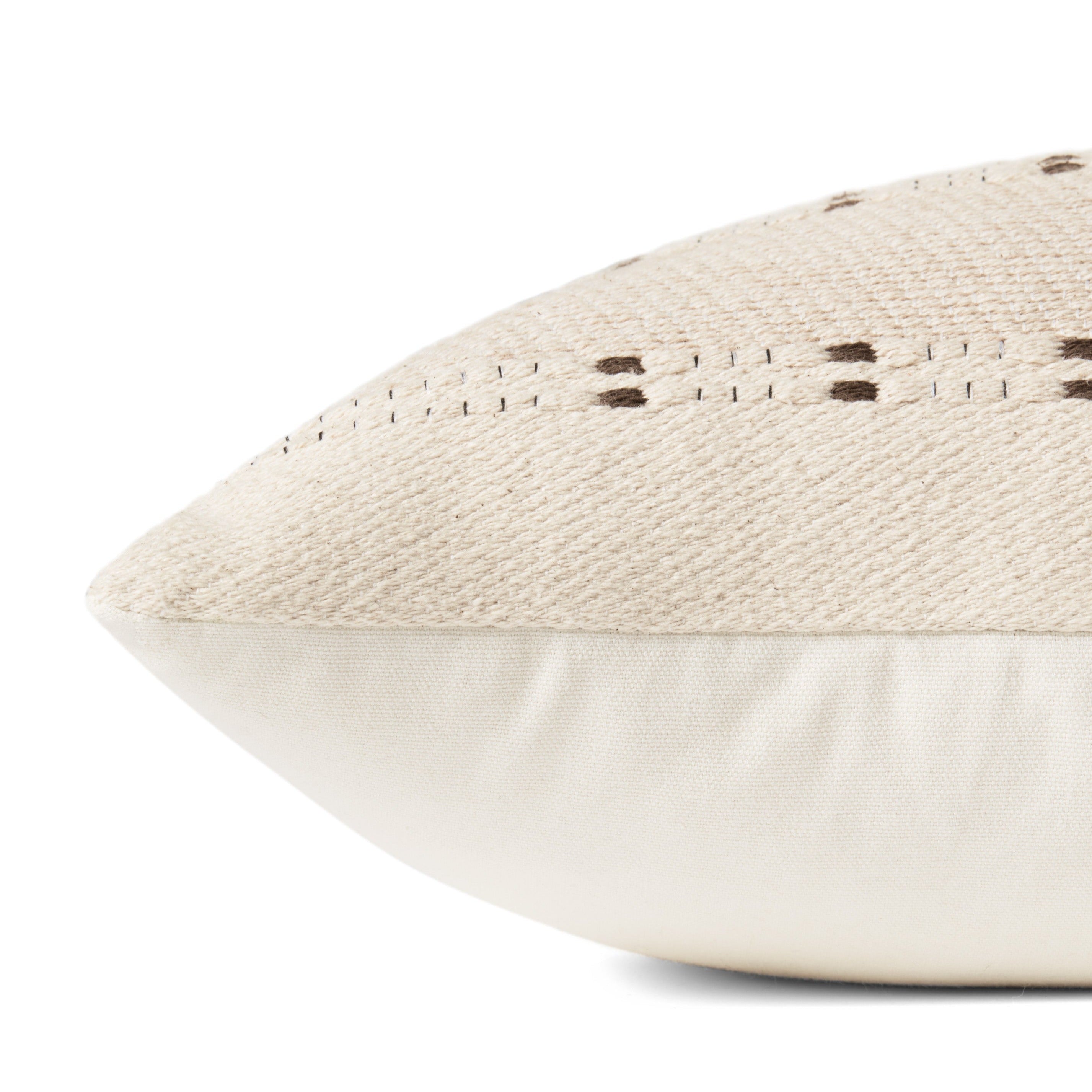 Amber Lewis x Loloi Gabrielle Beige / Terracotta Pillow - Rug & Weave