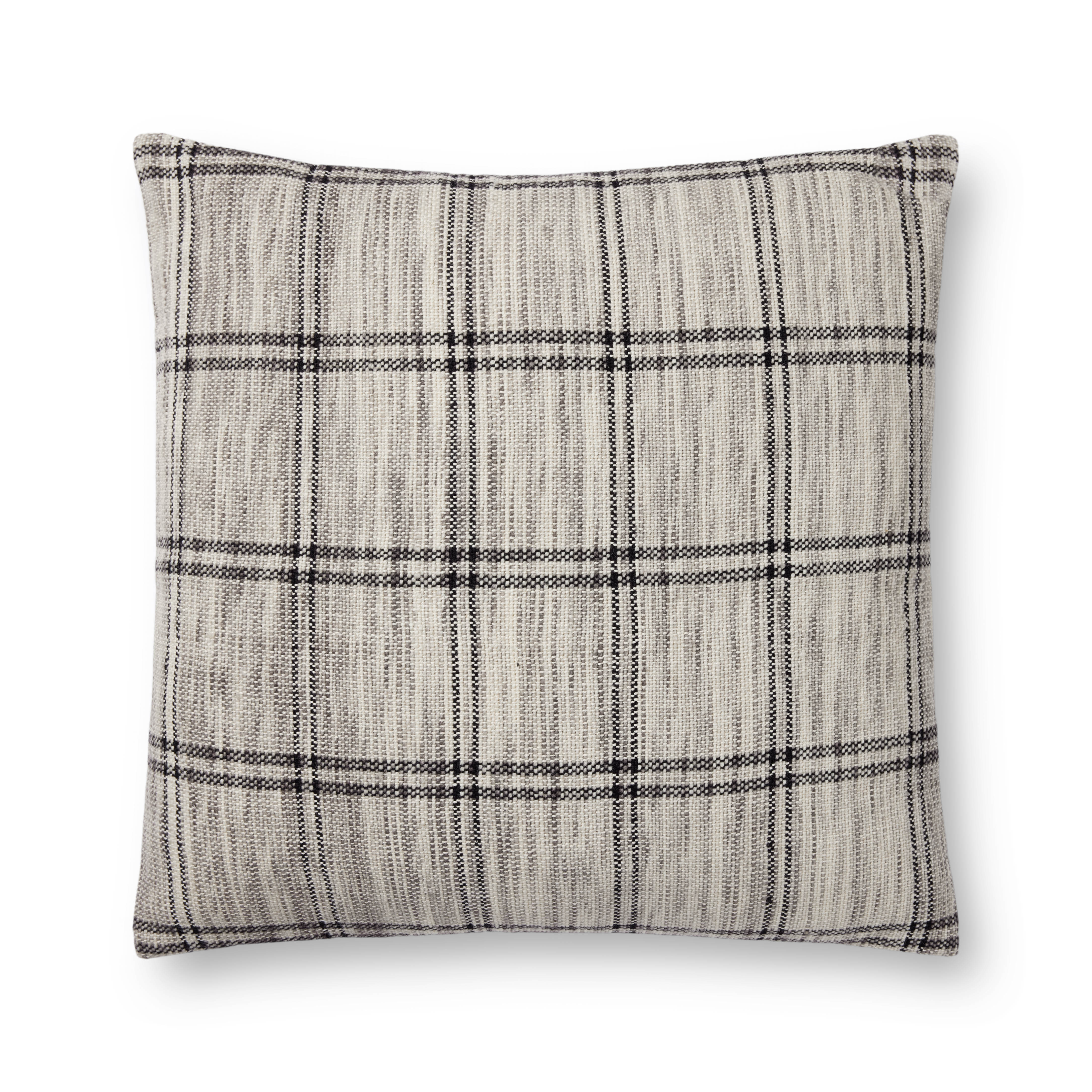 Amber Lewis x Loloi Dalia Ivory / Granite Pillow - Rug & Weave