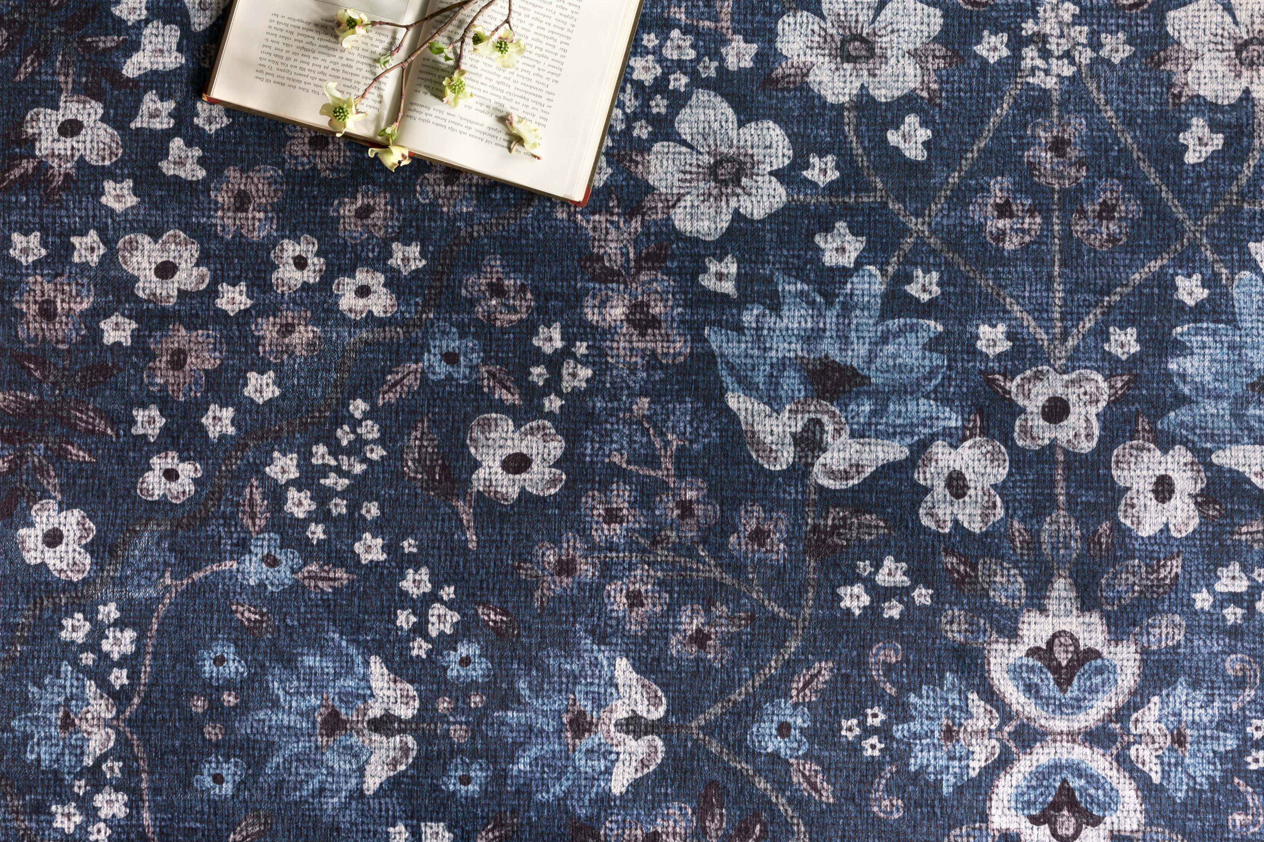 Rifle Paper Co. x Loloi Palais Navy Rug 2-patterned rugs Loloi