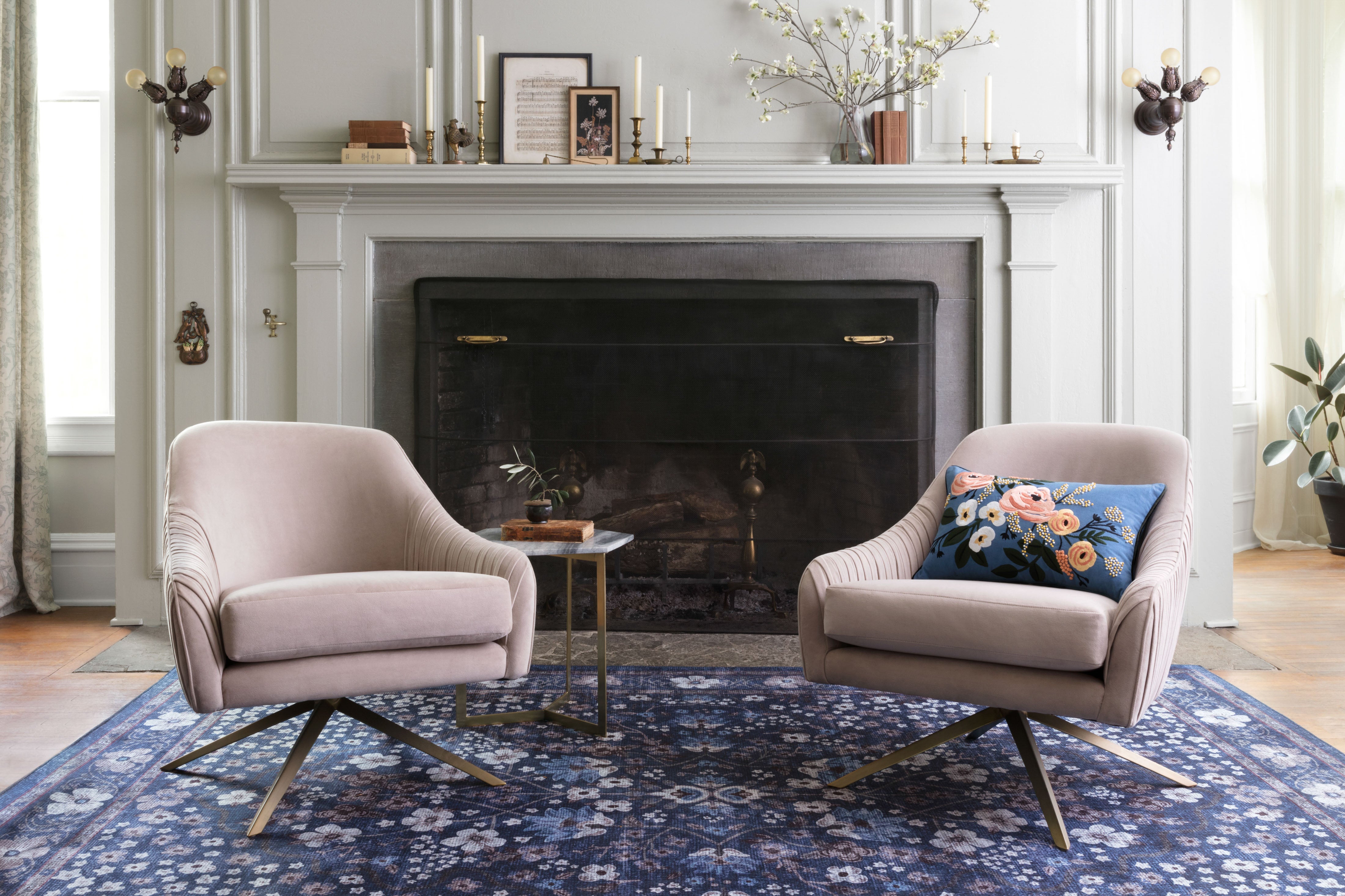 Rifle Paper Co. x Loloi Palais Navy Rug 2-patterned rugs Loloi