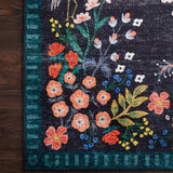 Rifle Paper Co. x Loloi Palais Black / Multi Rug 2-patterned rugs Loloi