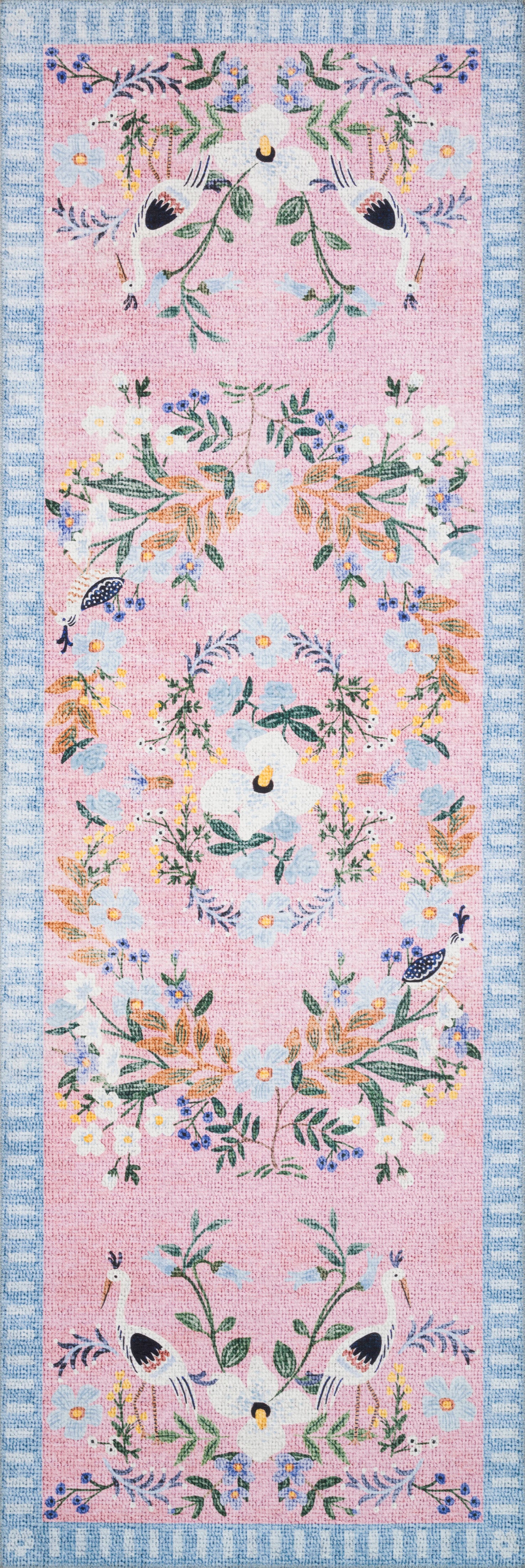 Rifle Paper Co. x Loloi Palais Rose / Sky Rug 2-patterned rugs Loloi