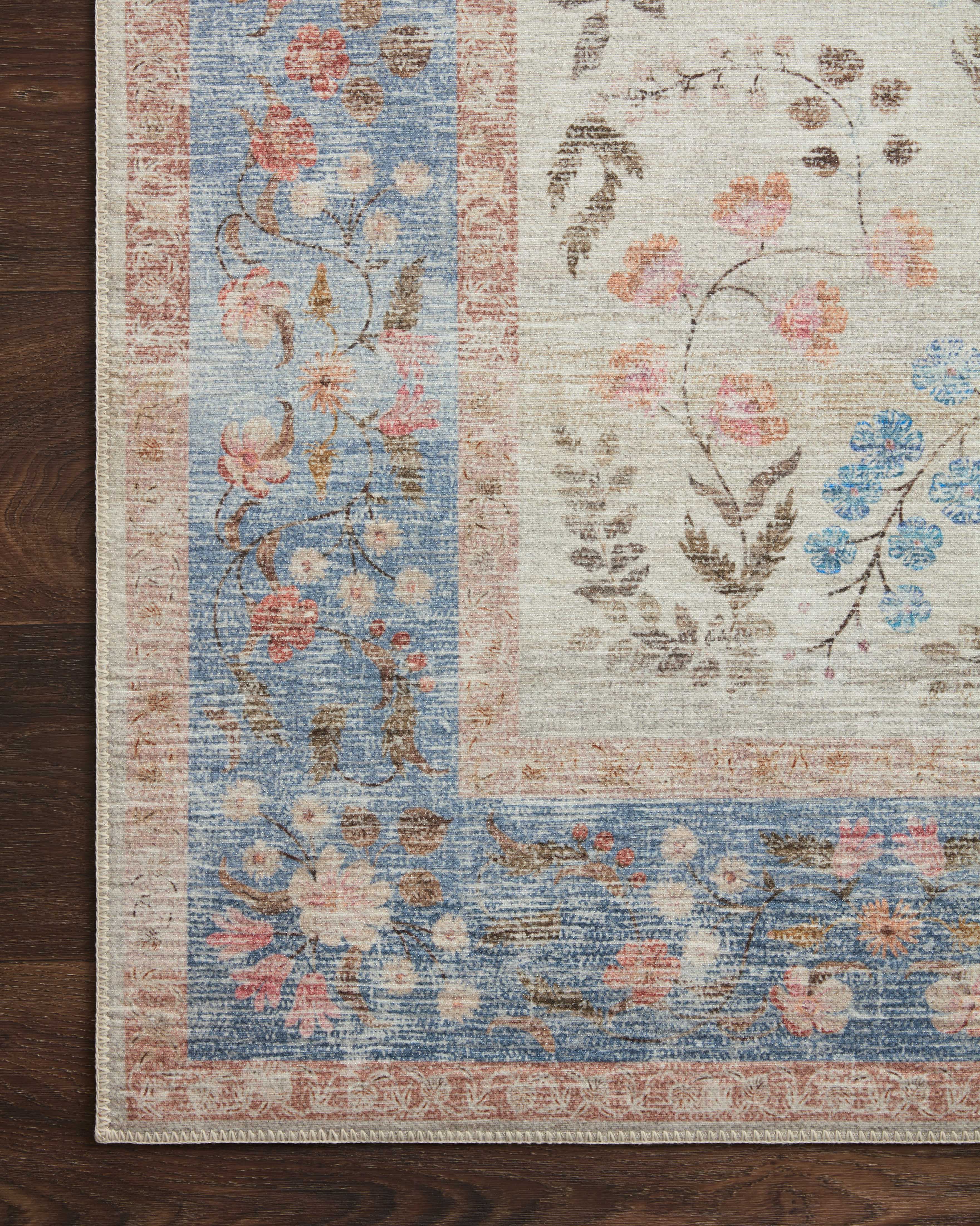 Rifle Paper Co. x Loloi Palais Lt. Blue Rug 2-patterned rugs Loloi