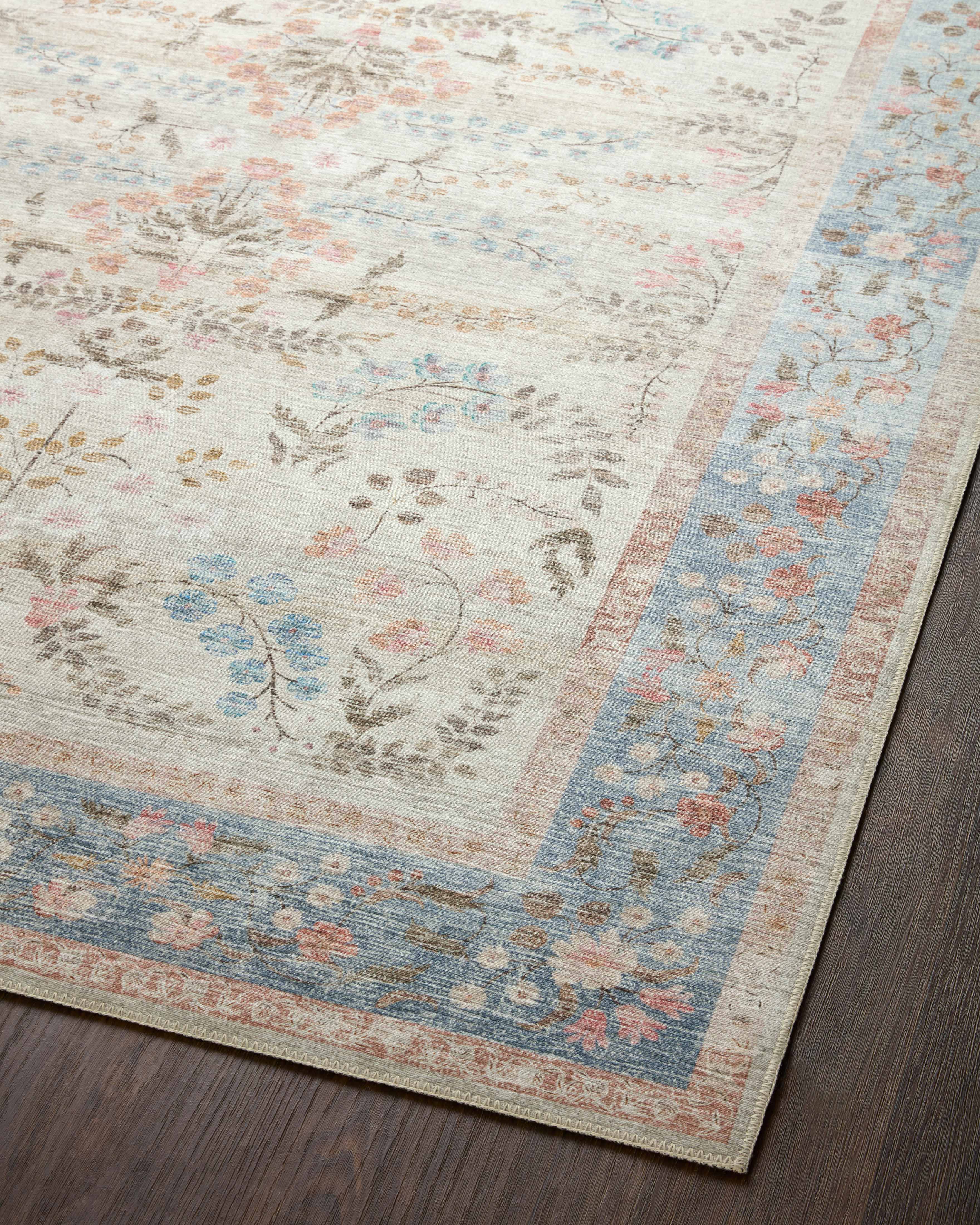 Rifle Paper Co. x Loloi Palais Lt. Blue Rug 2-patterned rugs Loloi