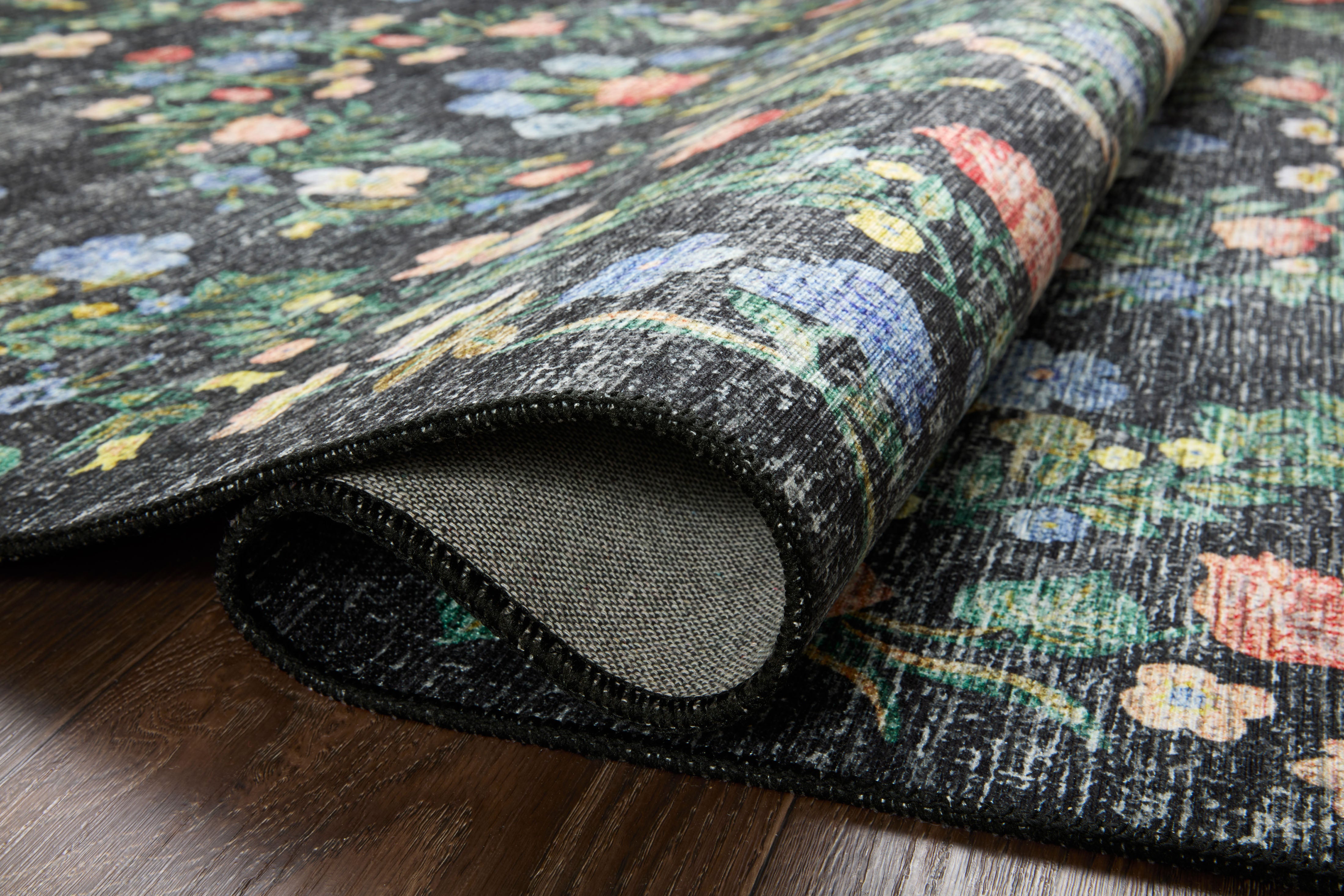 Rifle Paper Co. x Loloi Palais Black Rug 2-patterned rugs Loloi