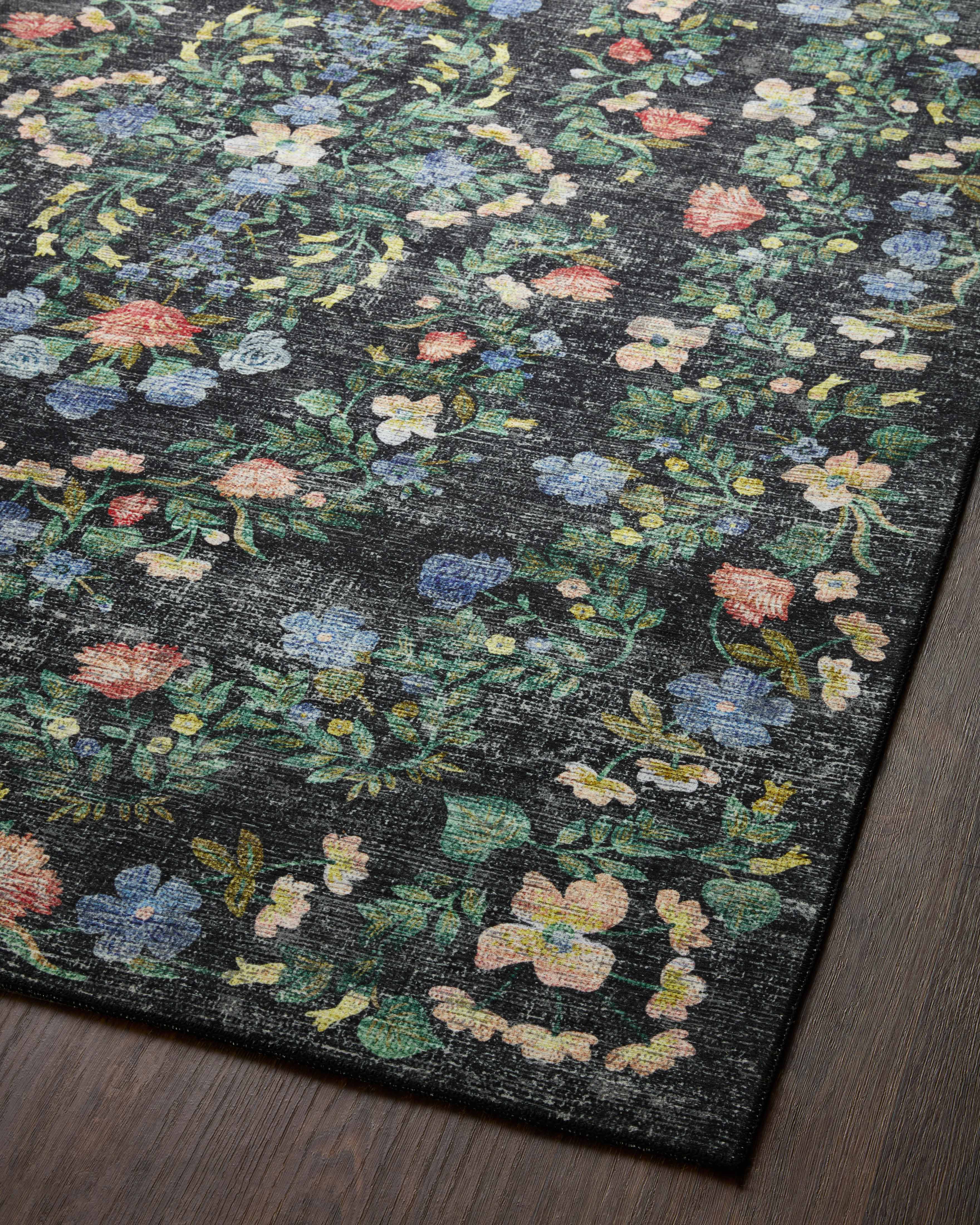 Rifle Paper Co. x Loloi Palais Black Rug 2-patterned rugs Loloi