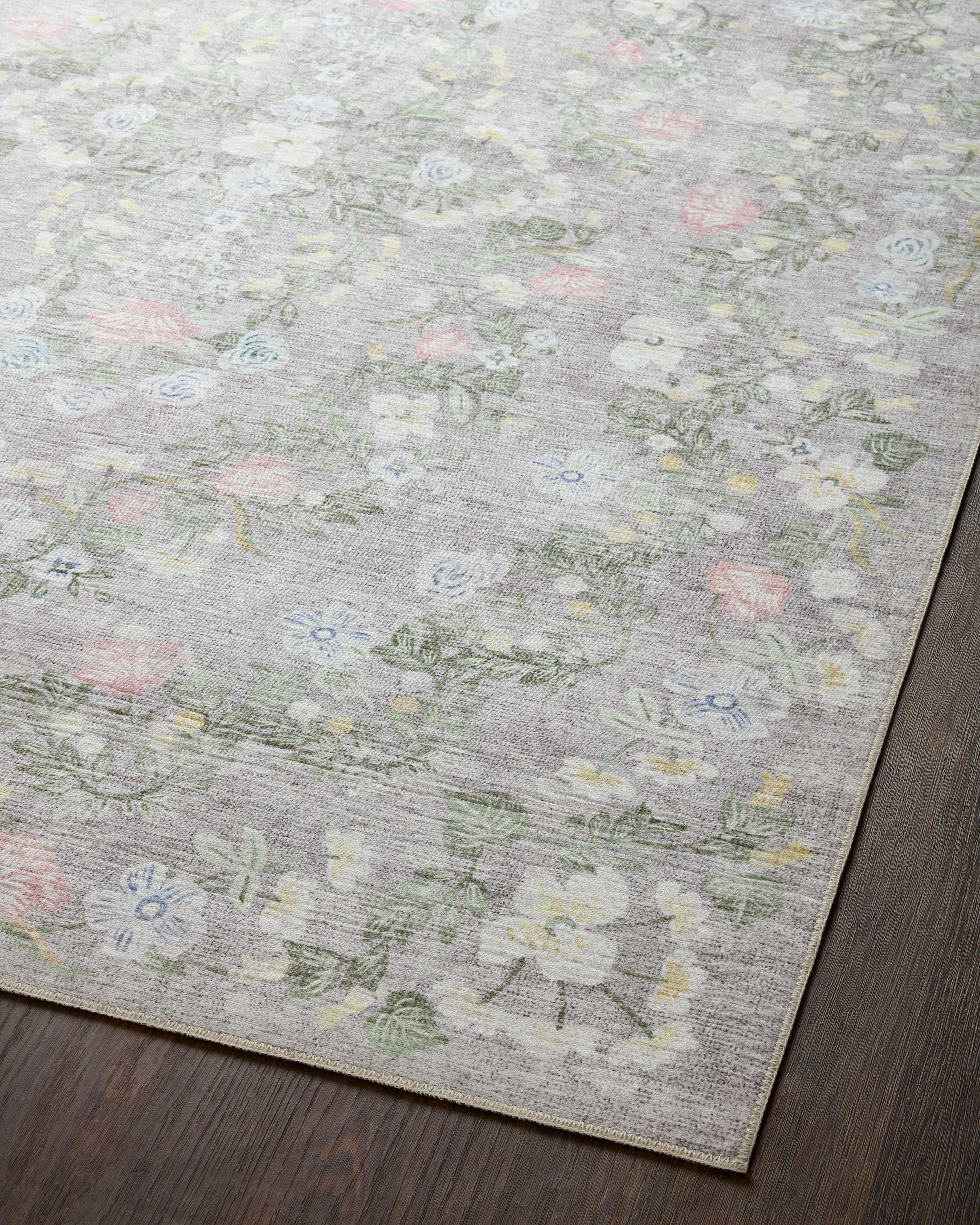 Rifle Paper Co. x Loloi Palais Grey Rug 2-patterned rugs Loloi