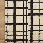 Chris Loves Julia x Loloi Polly Black / Ivory Rug 1-RUGS - jute Loloi