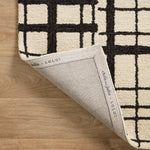 Chris Loves Julia x Loloi Polly Black / Ivory Rug 1-RUGS - jute Loloi