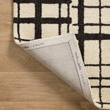 Chris Loves Julia x Loloi Polly Black / Ivory Rug 1-RUGS - jute Loloi