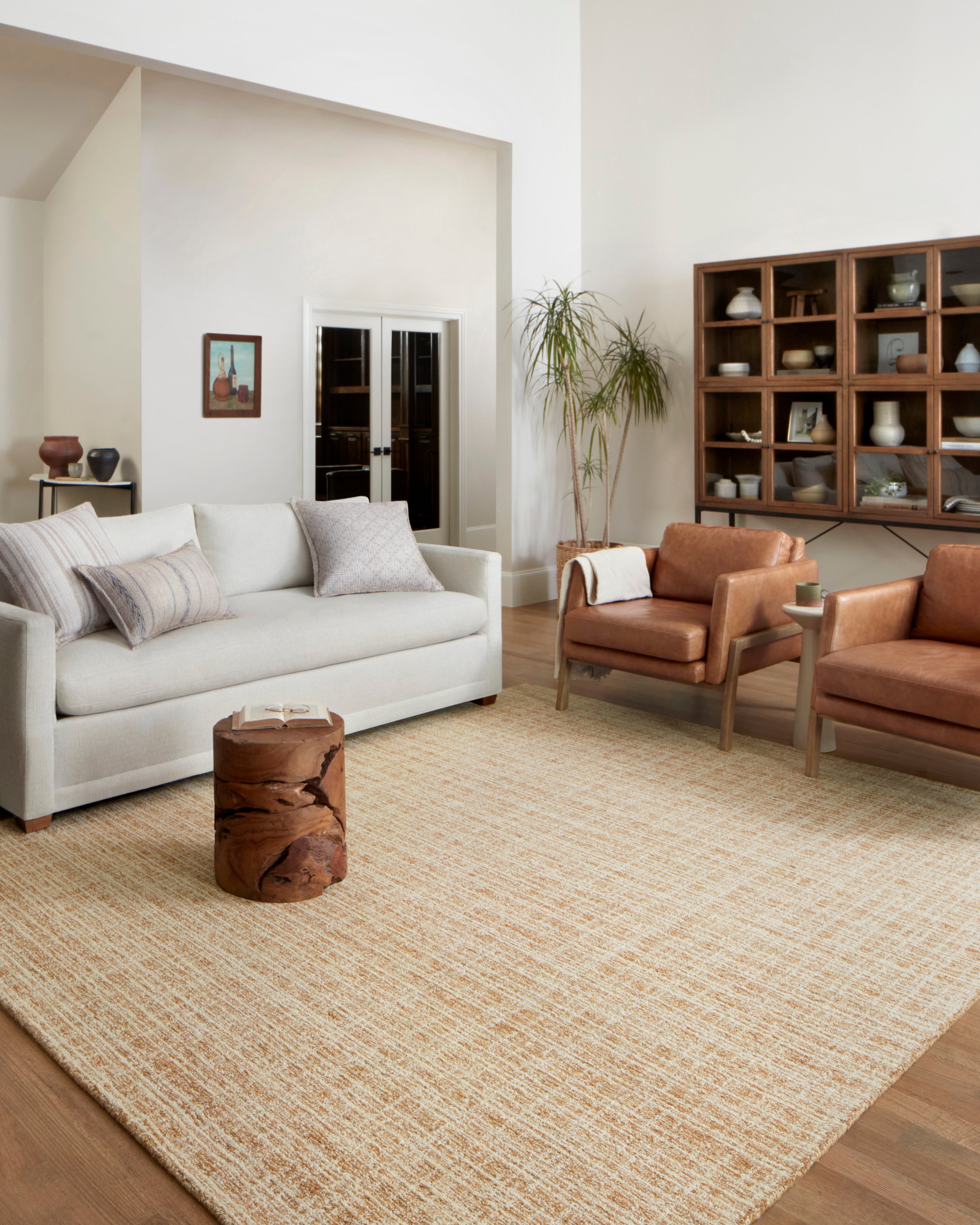 Chris Loves Julia x Loloi Polly Straw / Ivory Rug 1-RUGS - jute Loloi