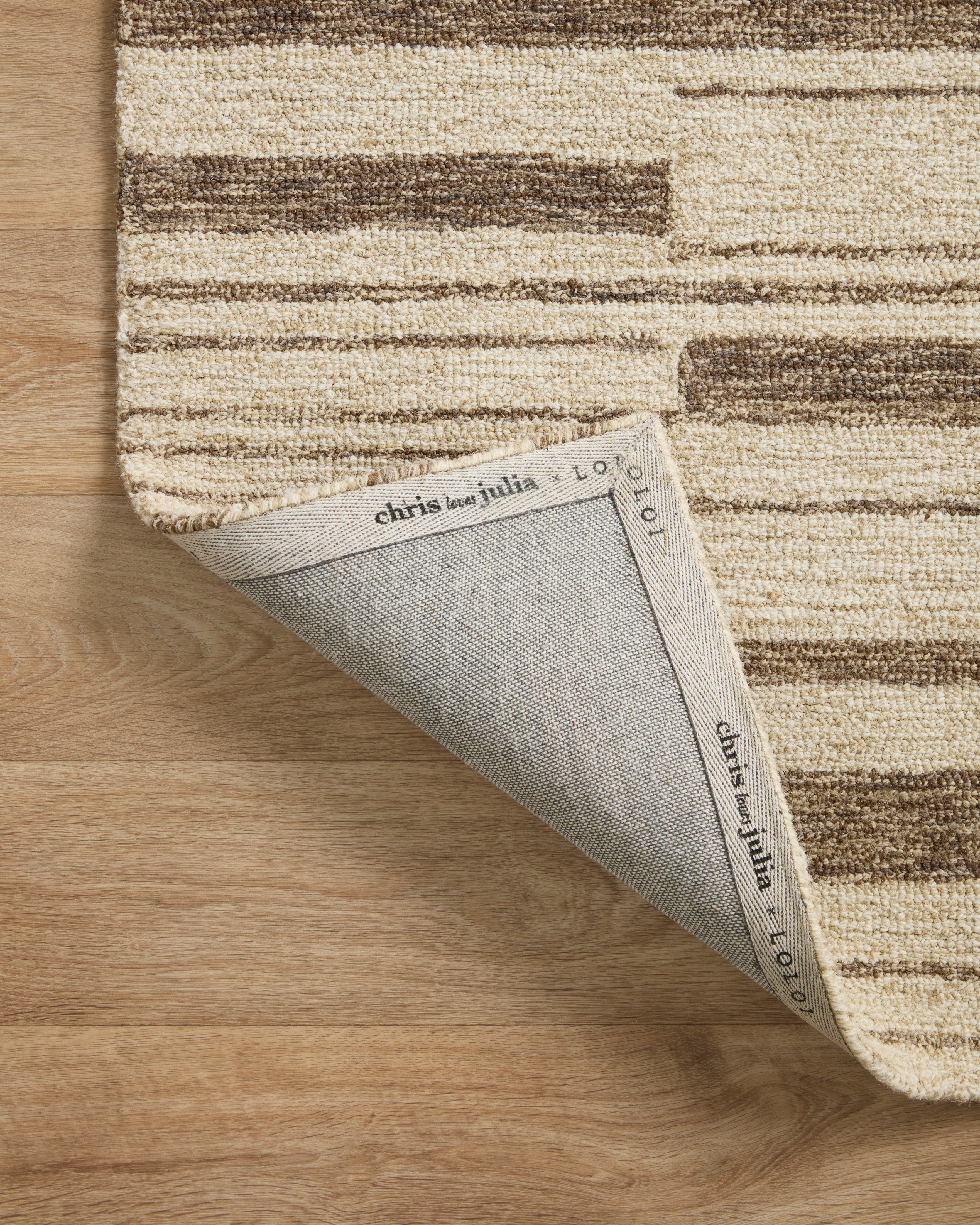Chris Loves Julia x Loloi Polly Beige / Tobacco Rug 0-RUGS - jute Loloi