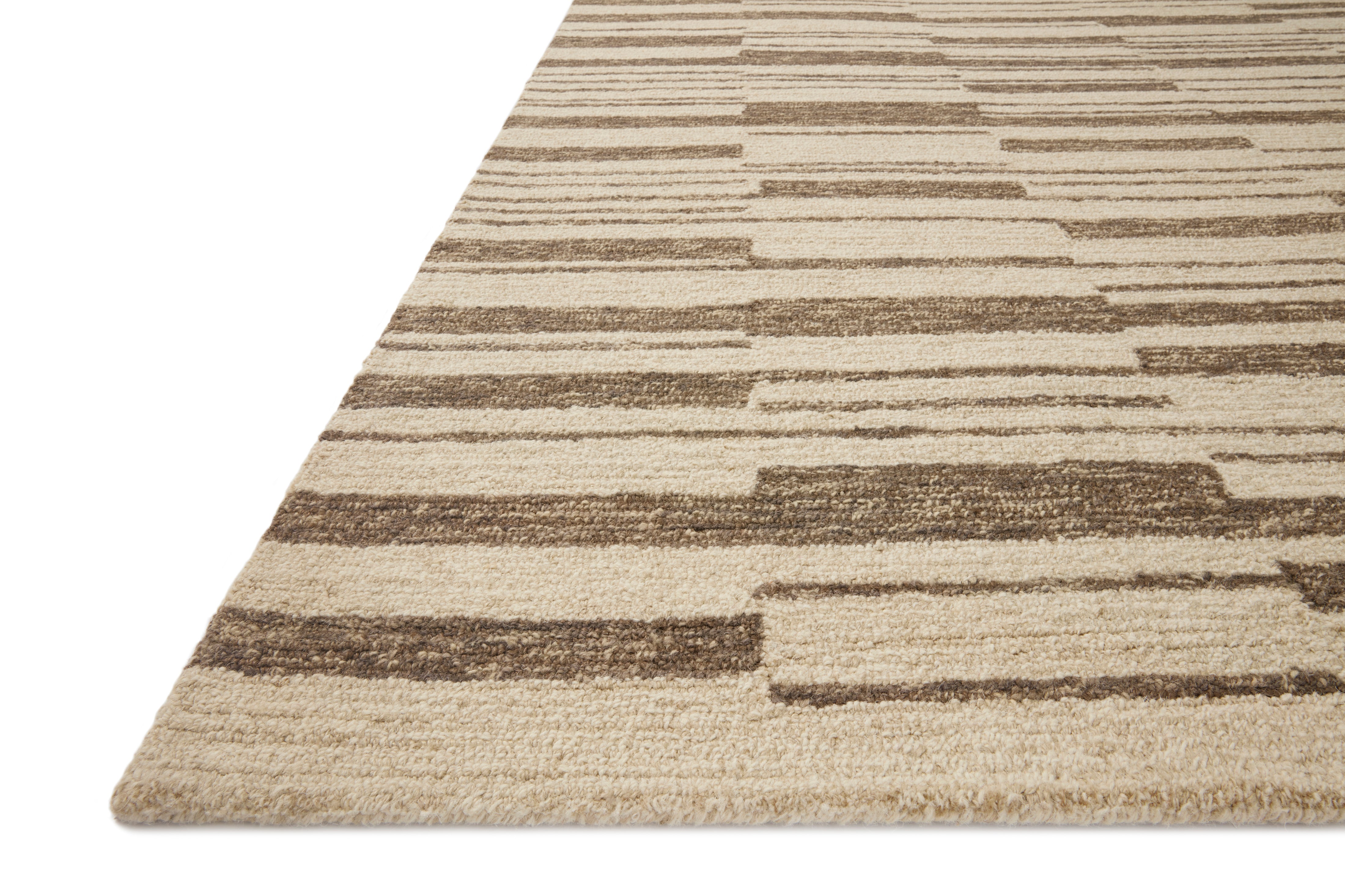 Chris Loves Julia x Loloi Polly Beige / Tobacco Rug 0-RUGS - jute Loloi