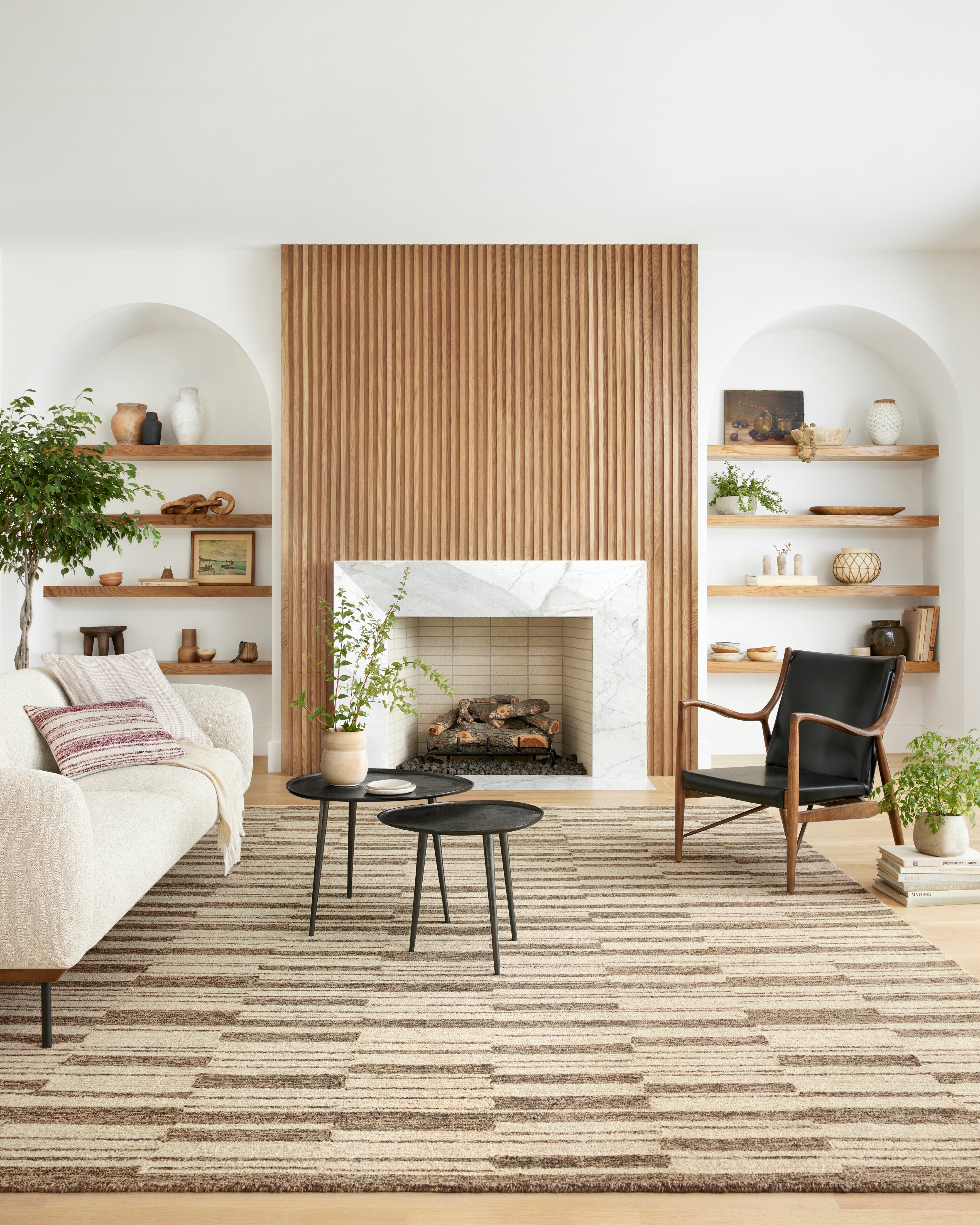 Chris Loves Julia x Loloi Polly Beige / Tobacco Rug 0-RUGS - jute Loloi