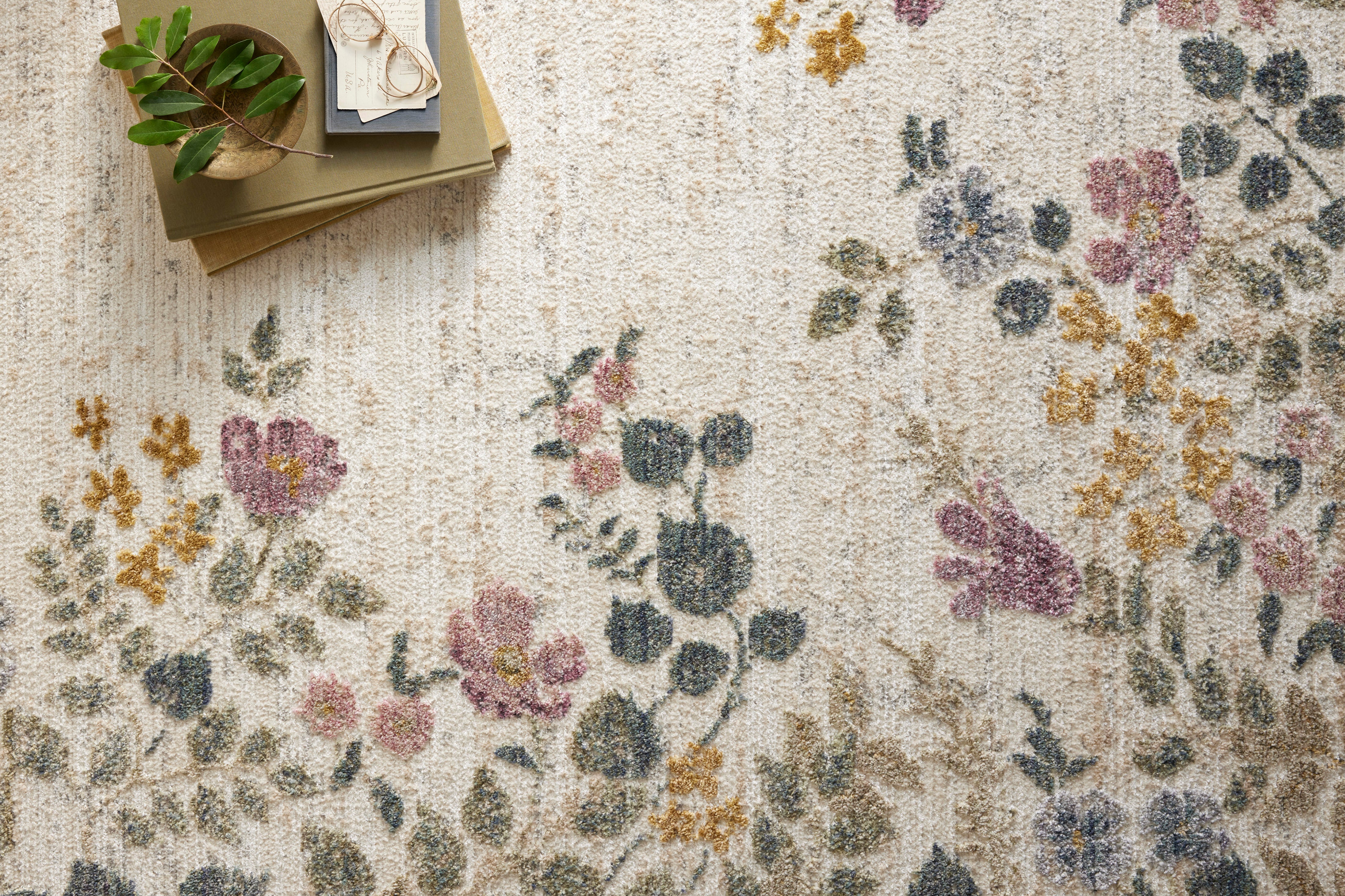 Rifle Paper Co. x Loloi Provence Ivory Rug 1-RUGS - patterned Loloi