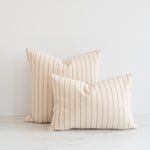 Pistachio Woven Stripes Pillow Cover 1 - PILLOWS - Thai - neutral Rug & Weave Pillows 14" x 20"