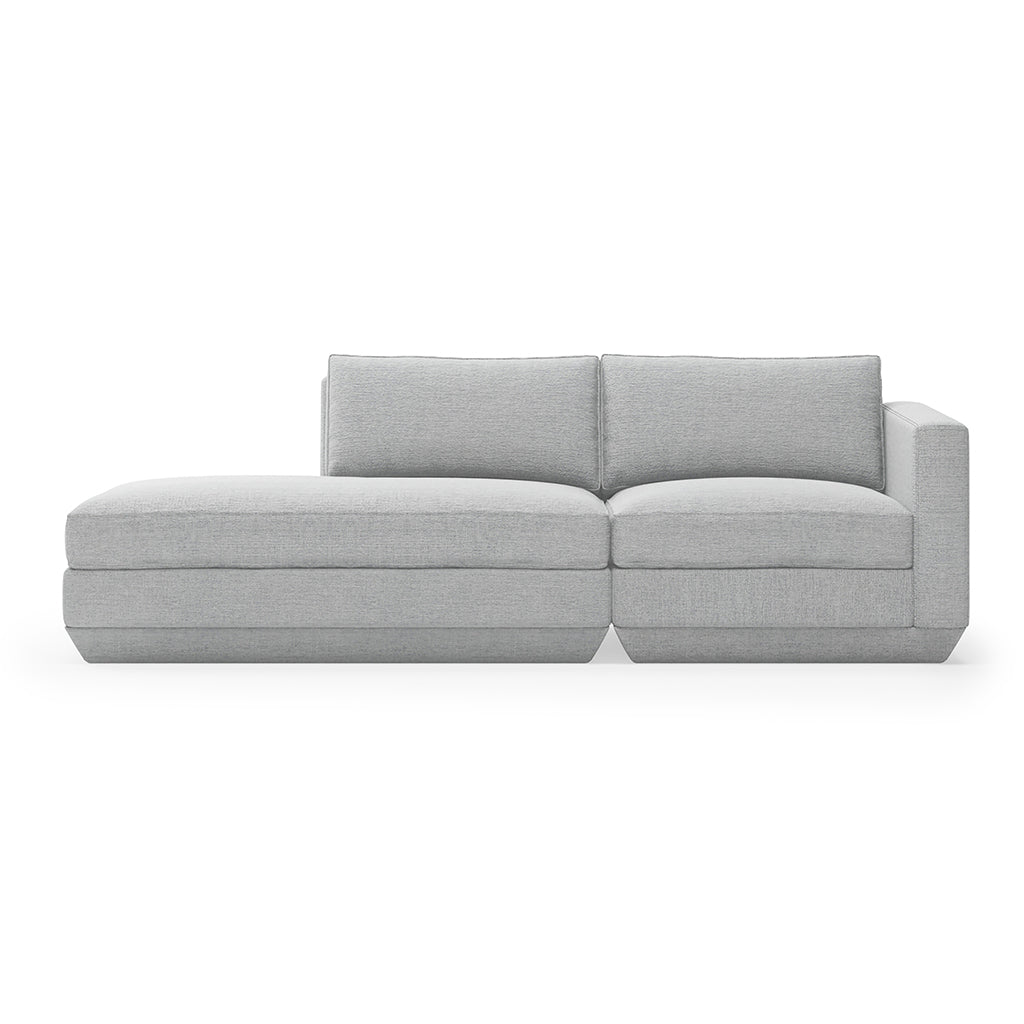 Gus* Modern Podium 2 Piece Lounge 8 - d - FURNITURE - modular - podium Gus Bayview Silver Left