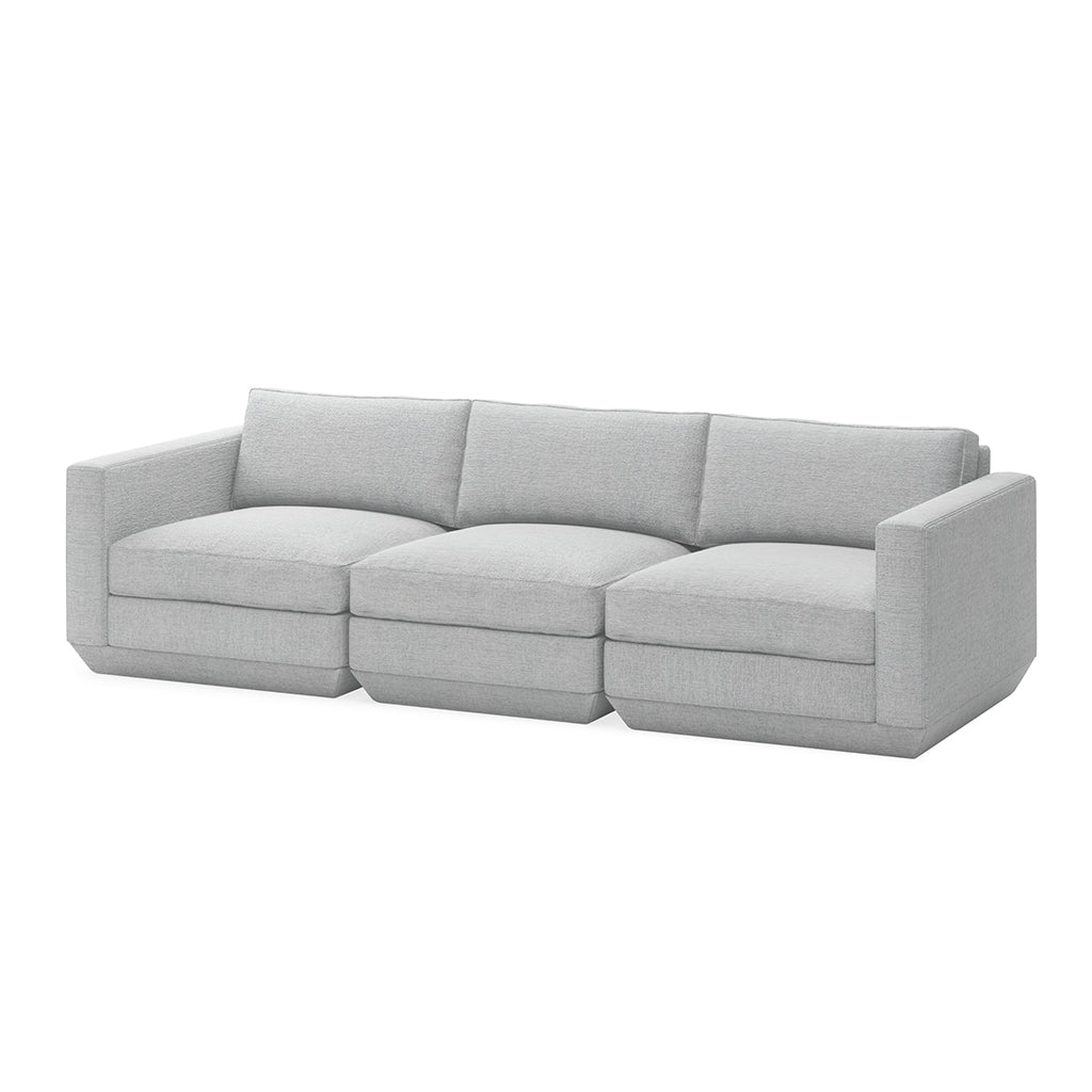 Gus* Modern Podium Three Piece 102" Sofa 8 - d - FURNITURE - modular - podium Gus