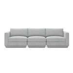 Gus* Modern Podium Three Piece 102" Sofa 8 - d - FURNITURE - modular - podium Gus Bayview Silver
