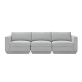 Gus* Modern Podium Three Piece 102" Sofa 8 - d - FURNITURE - modular - podium Gus Bayview Silver