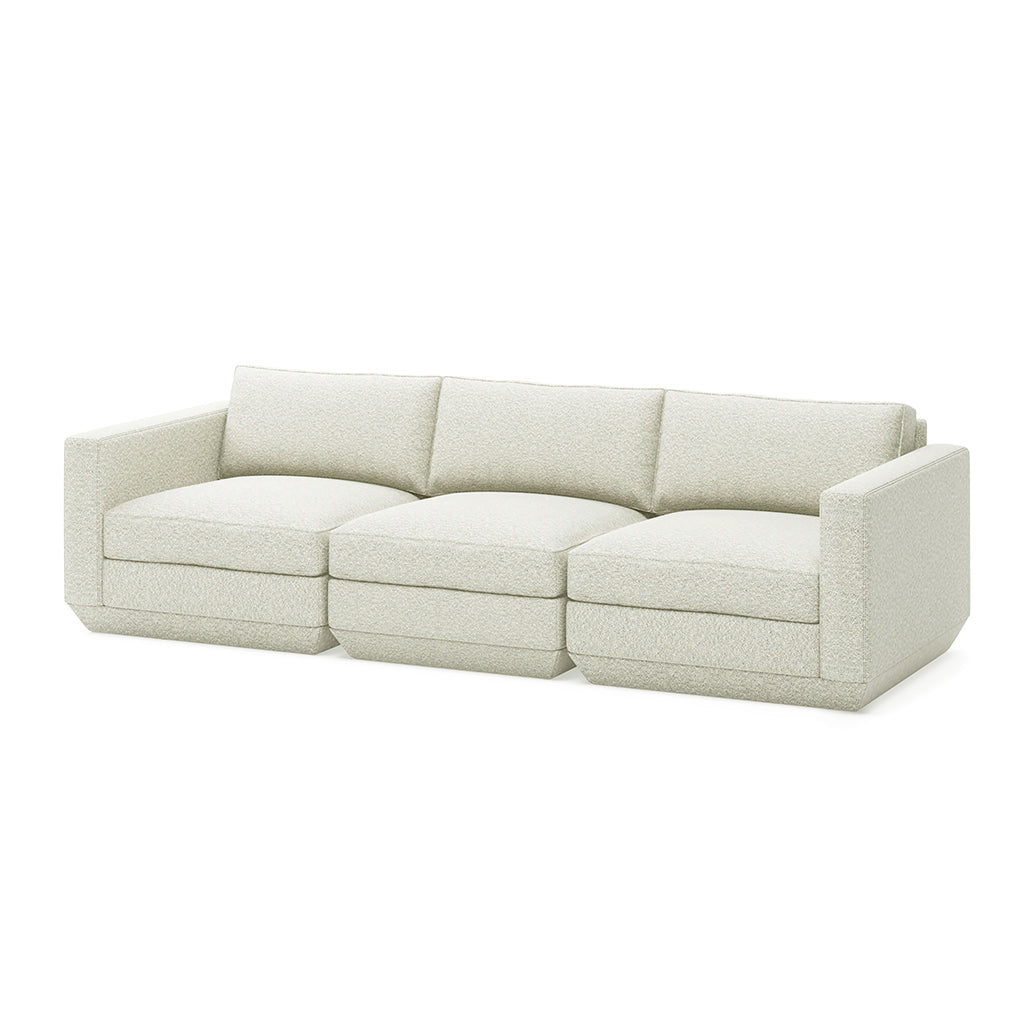 Gus* Modern Podium Three Piece 102" Sofa 8 - d - FURNITURE - modular - podium Gus