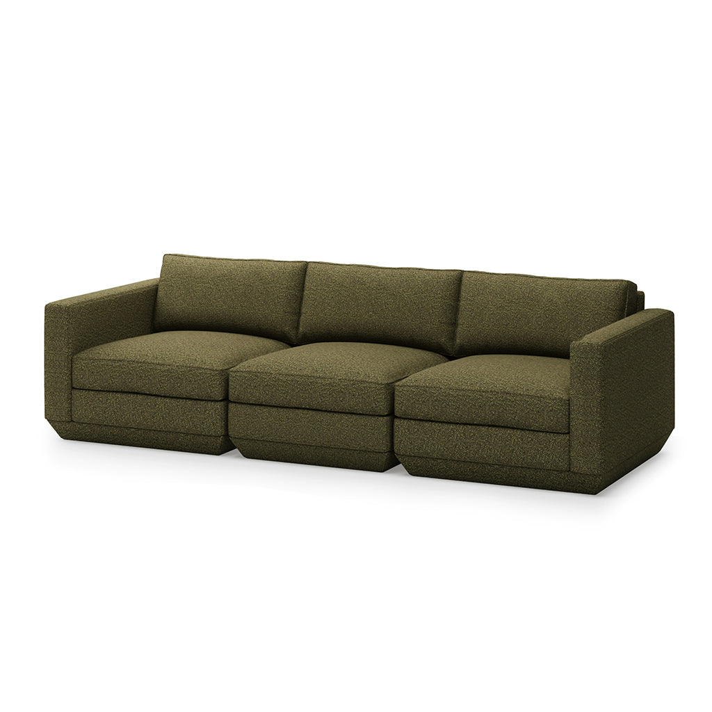 Gus* Modern Podium Three Piece 102" Sofa 8 - d - FURNITURE - modular - podium Gus