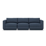 Gus* Modern Podium Three Piece 102" Sofa 8 - d - FURNITURE - modular - podium Gus Hanson Navy