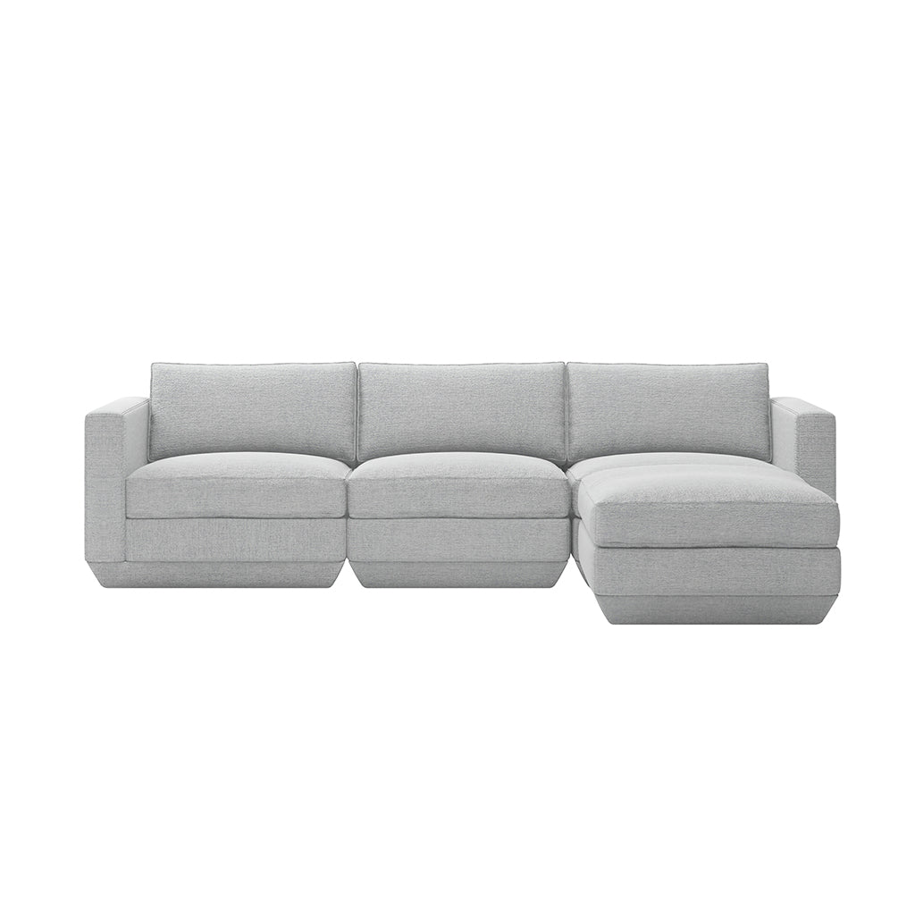 Gus* Modern Podium 4 Piece Sectional - Rug & Weave