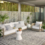 OVERSTOCK RUG - Loloi Rainier Pebble / Ivory Outdoor Rug - 5'3" x 7'7" IN STORE - Sale Rugs Loloi