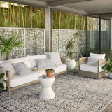 OVERSTOCK RUG - Loloi Rainier Pebble / Ivory Outdoor Rug - 5'3" x 7'7" IN STORE - Sale Rugs Loloi