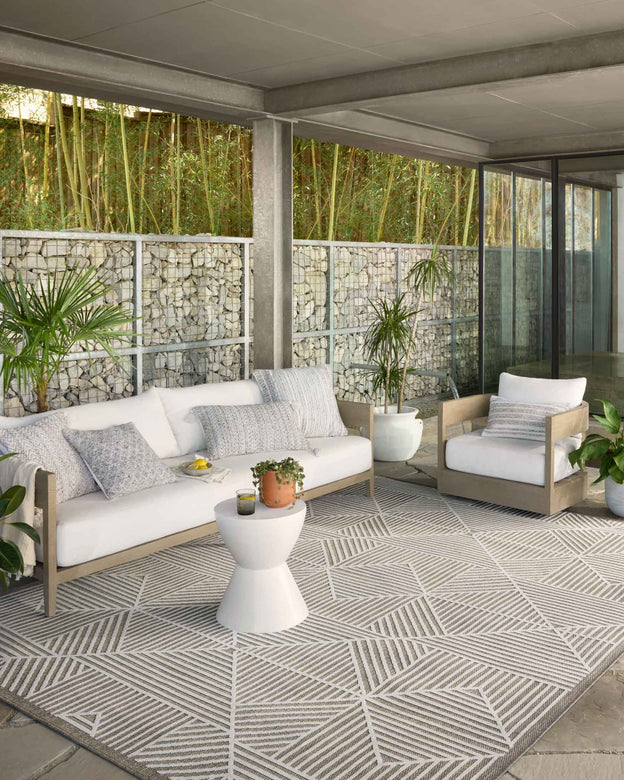 Loloi Rainier Natural / Ivory Outdoor Rug 5-Rugs - indoor/outdoor Loloi