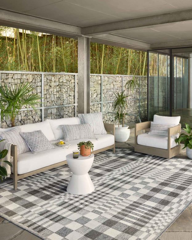 Loloi Rainier Ivory / Pebble Outdoor Rug 5-Rugs - indoor/outdoor Loloi