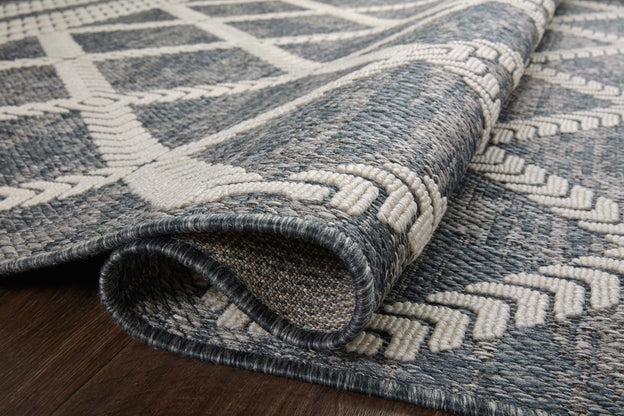 Loloi Rainier Denim / Ivory Outdoor Rug 5-Rugs - indoor/outdoor Loloi