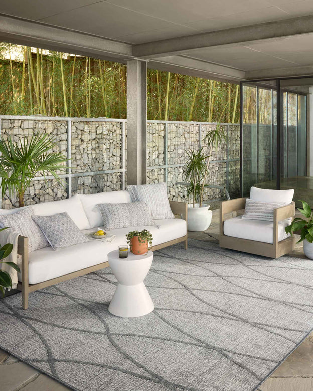 Loloi Rainier Dove / Grey Outdoor Rug 5-Rugs - indoor/outdoor Loloi