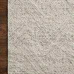 Loloi Raven Silver / Ivory Rug 0-RUGS - wool Loloi