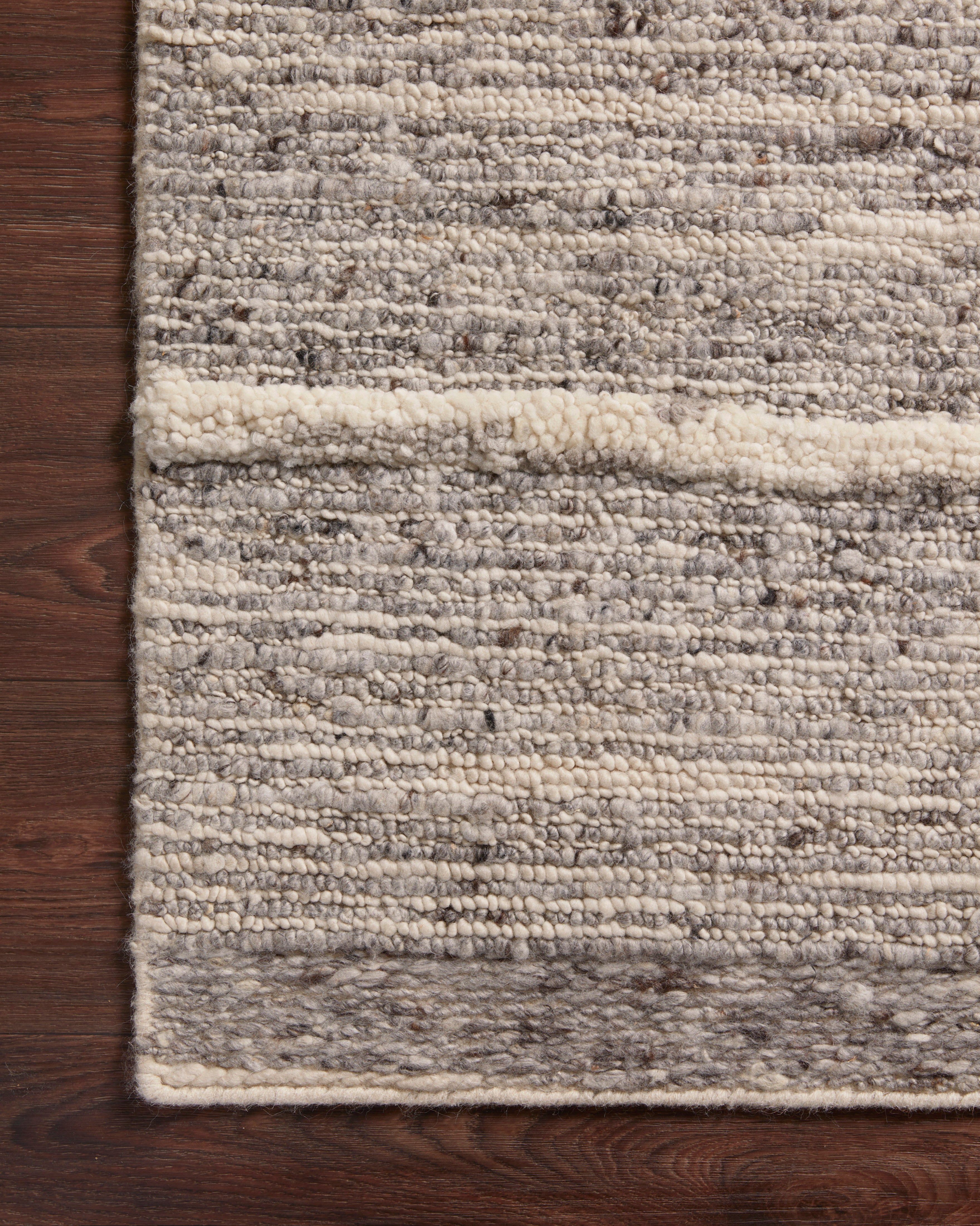 Loloi Rayan Charcoal / Ivory 2-RUGS - patterned Rug & Weave