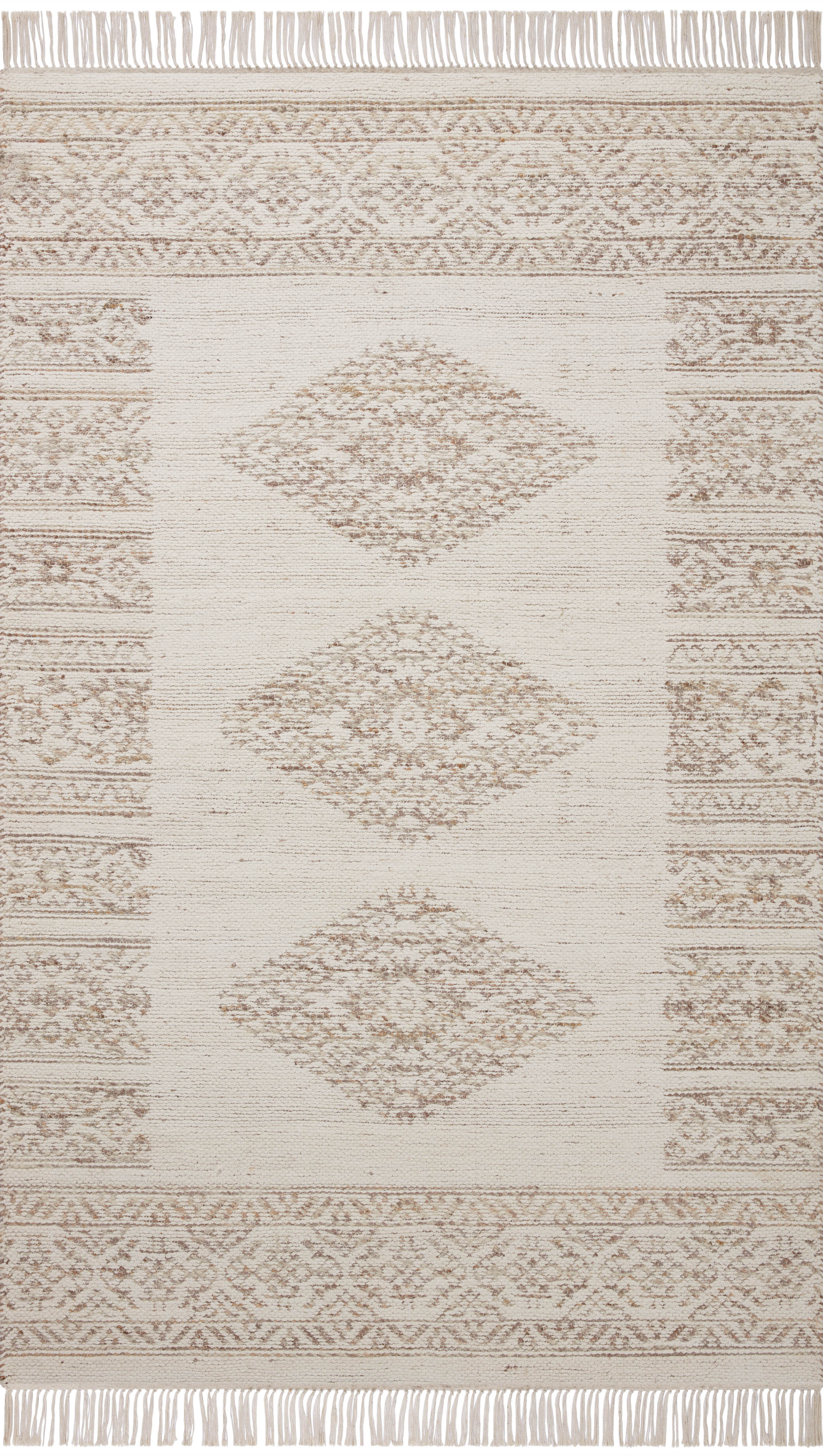 Angela Rose x Loloi Rivers Lilac / Ivory Rug 0-RUGS-patterned Loloi