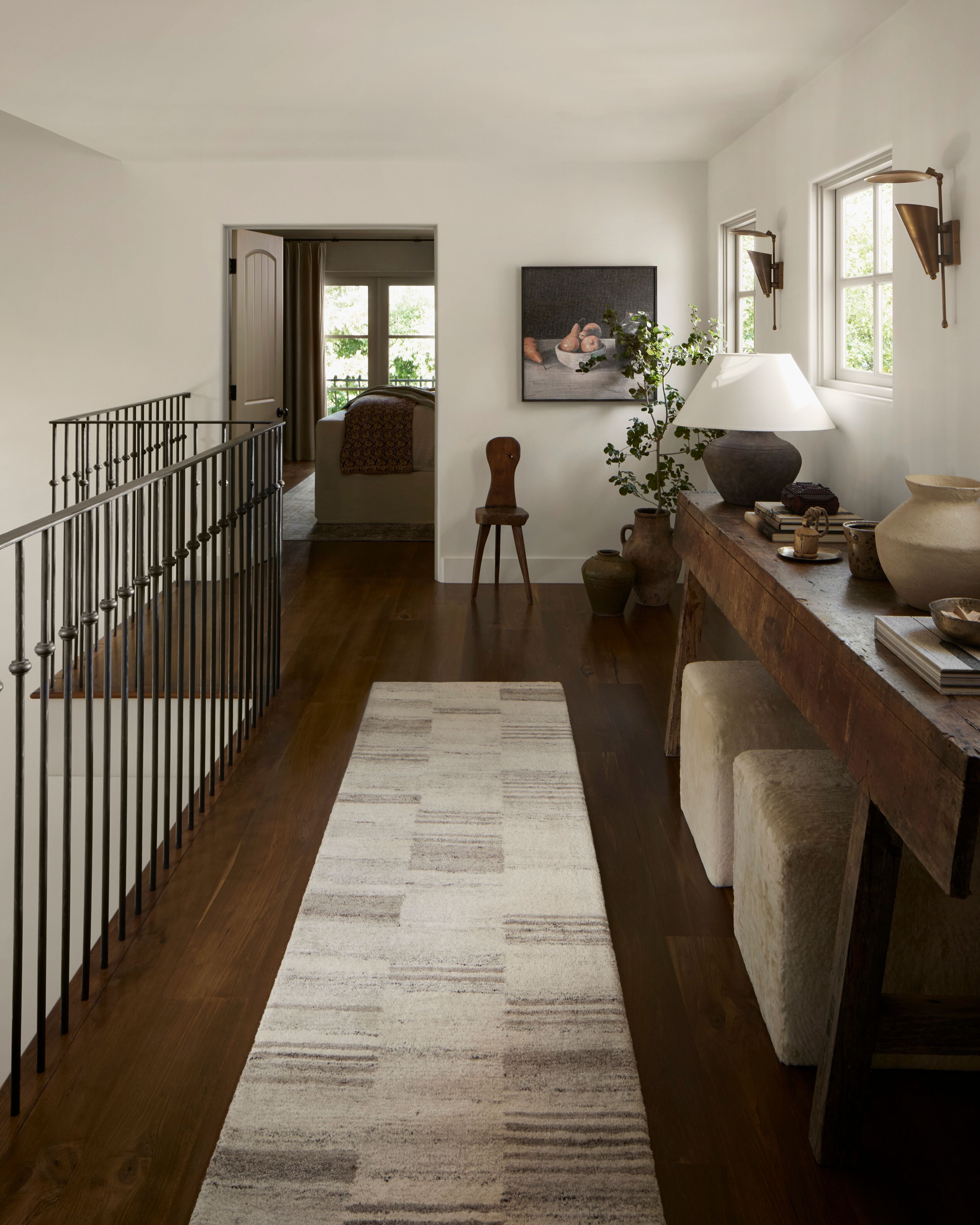 Amber Lewis x Loloi Rocky Ivory / Dove Rug 1-natural fibre rugs Loloi