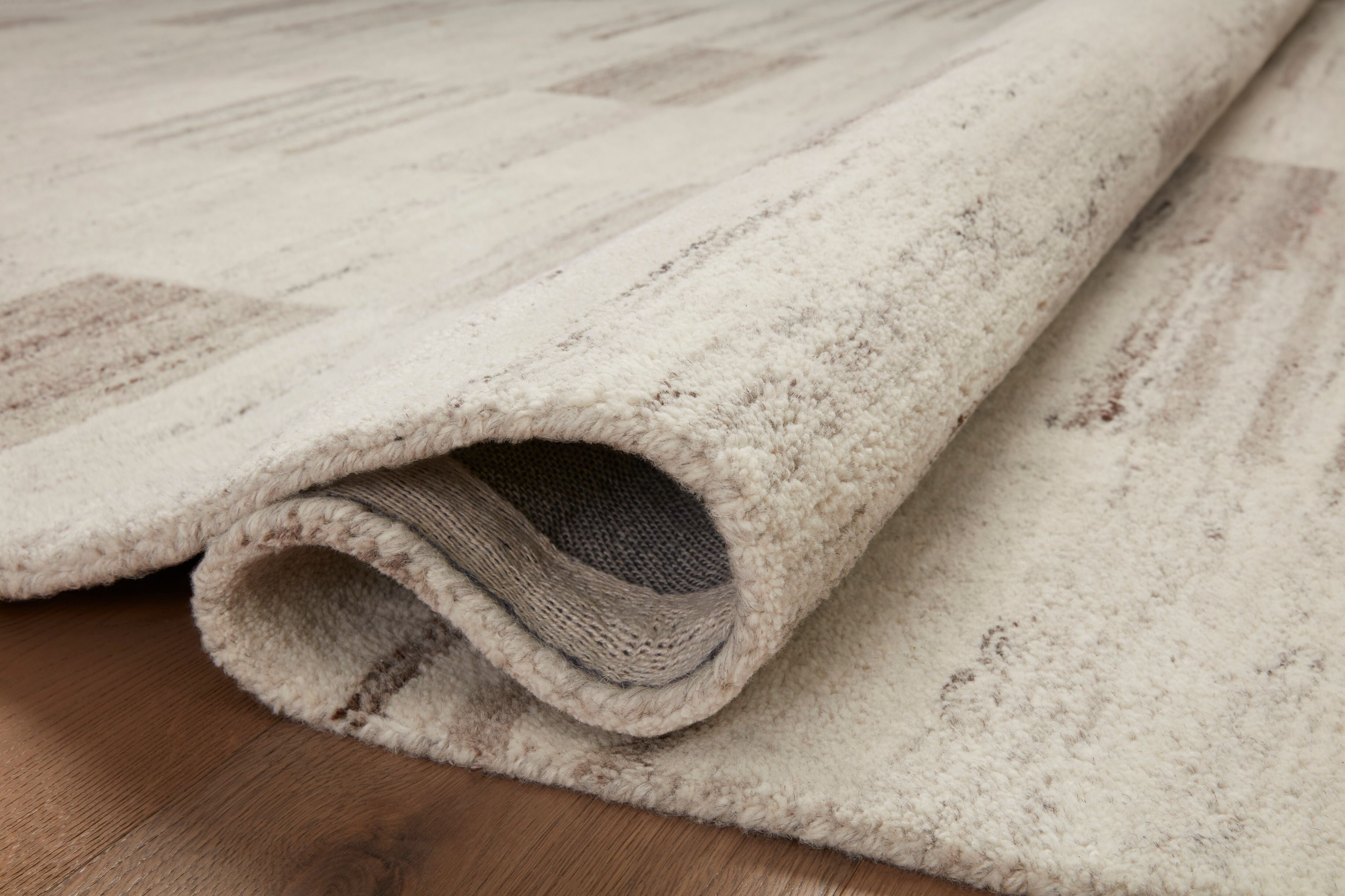 Amber Lewis x Loloi Rocky Ivory / Dove Rug 1-natural fibre rugs Loloi