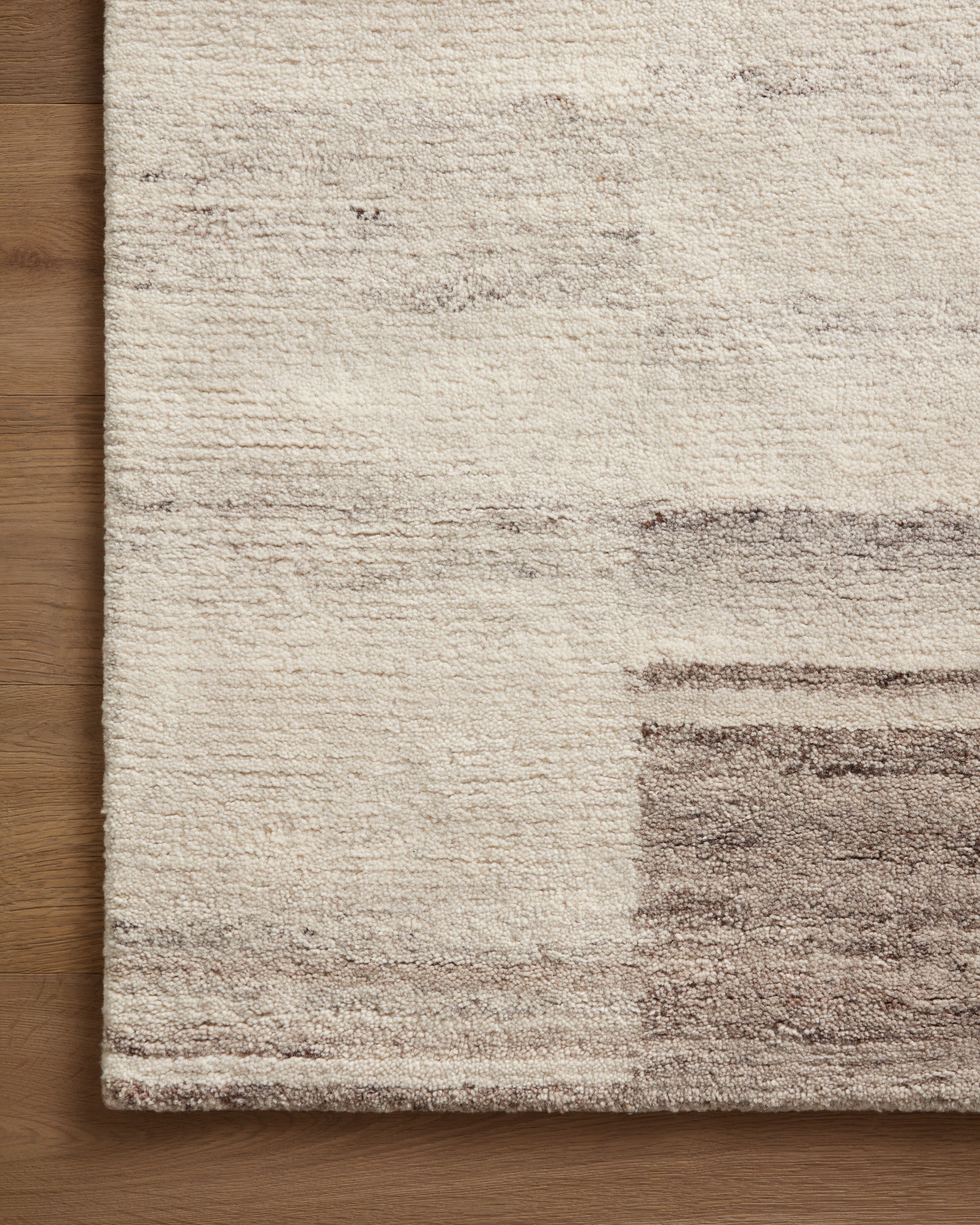 Amber Lewis x Loloi Rocky Ivory / Dove Rug 1-natural fibre rugs Loloi