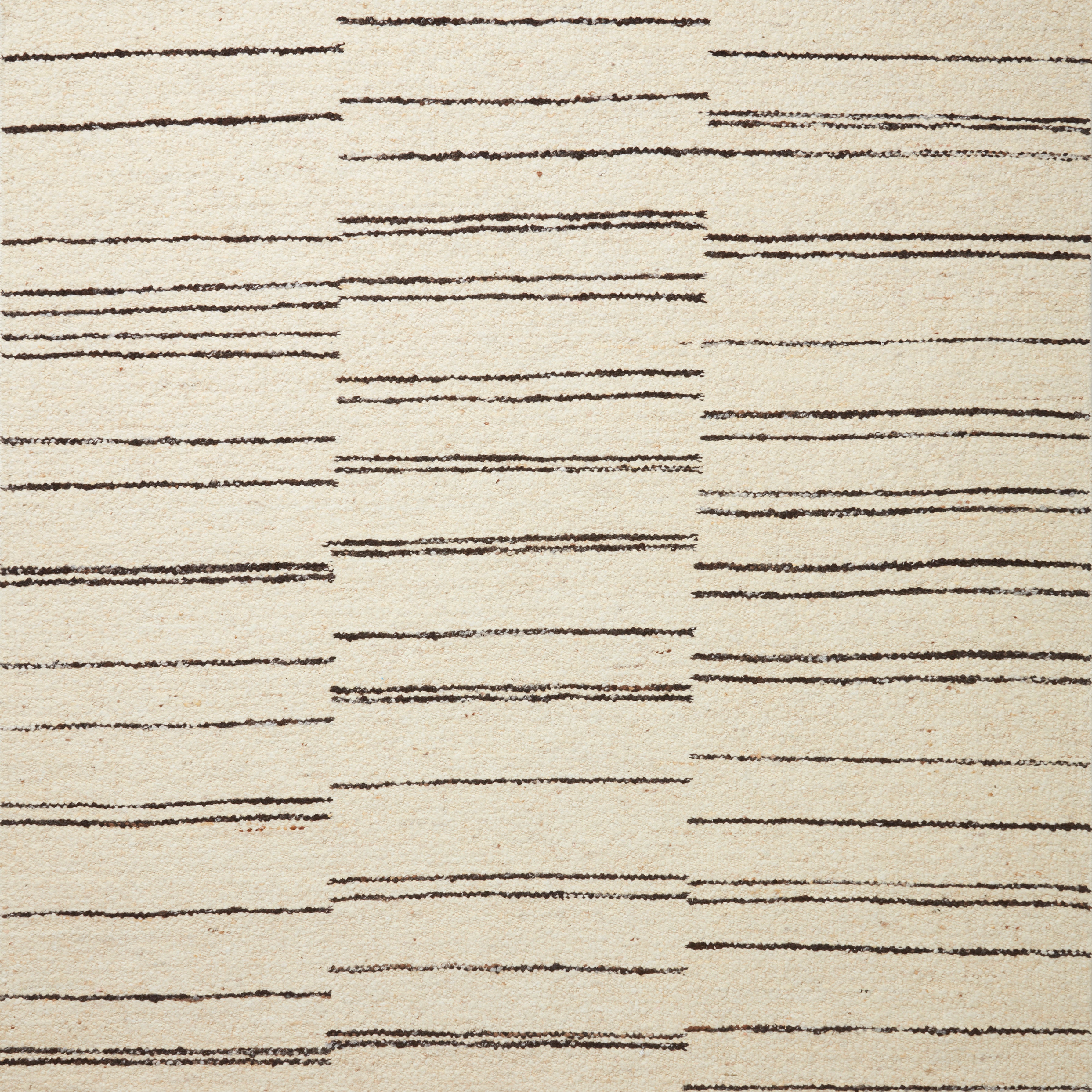 Loloi Roman Natural / Charcoal Rug RUGS - wool Loloi