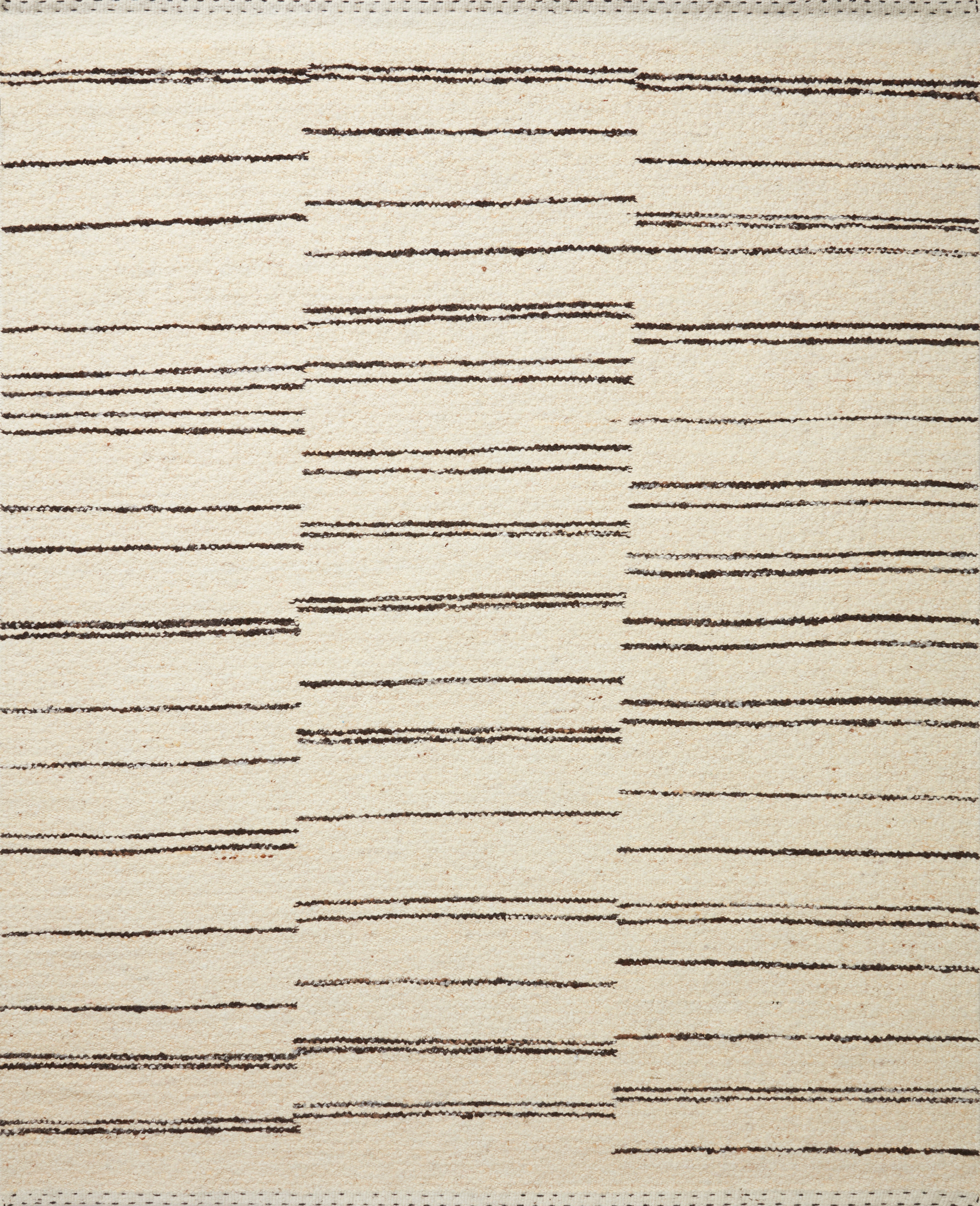 Loloi Roman Natural / Charcoal Rug RUGS - wool Loloi