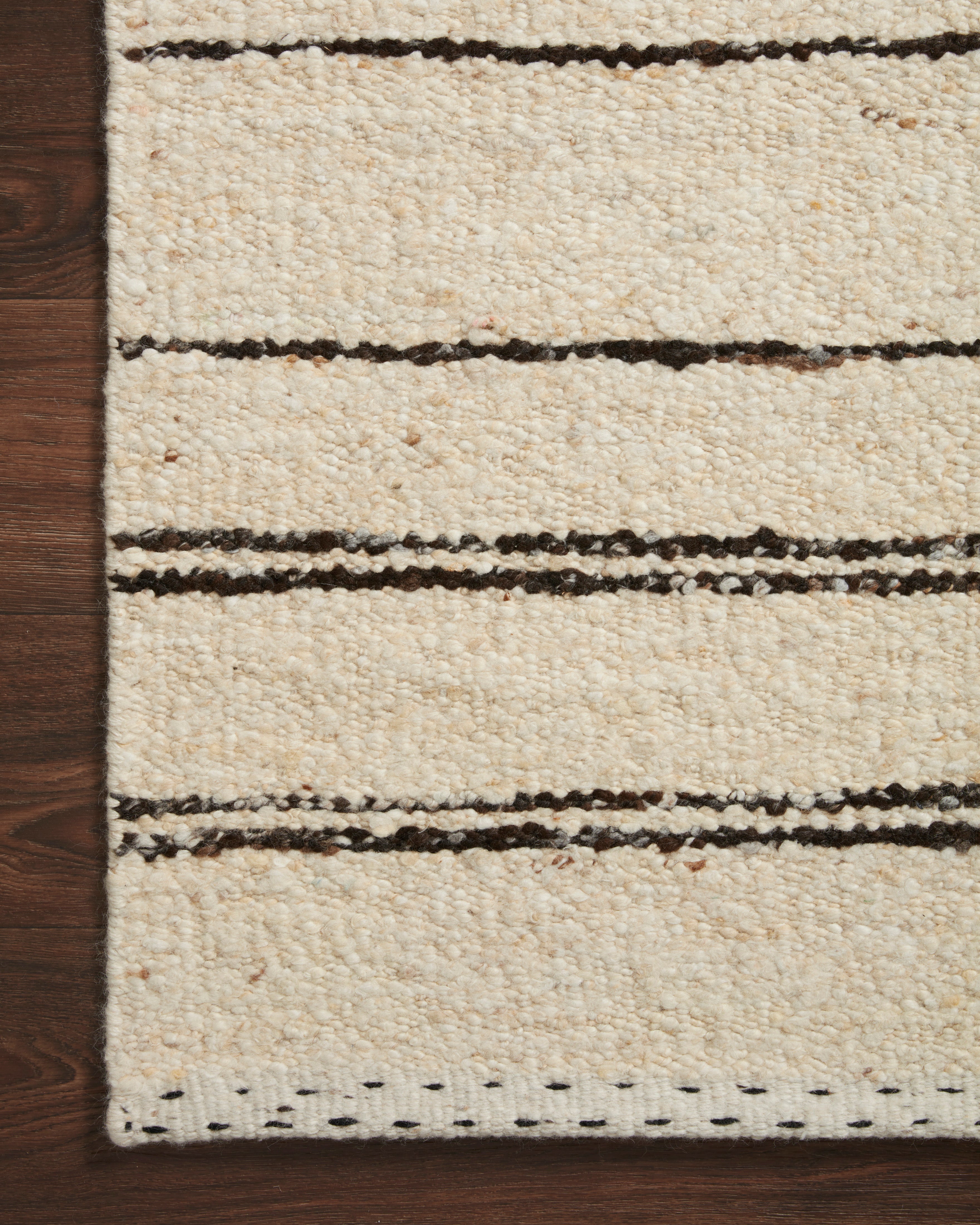 Loloi Roman Natural / Charcoal Rug RUGS - wool Loloi