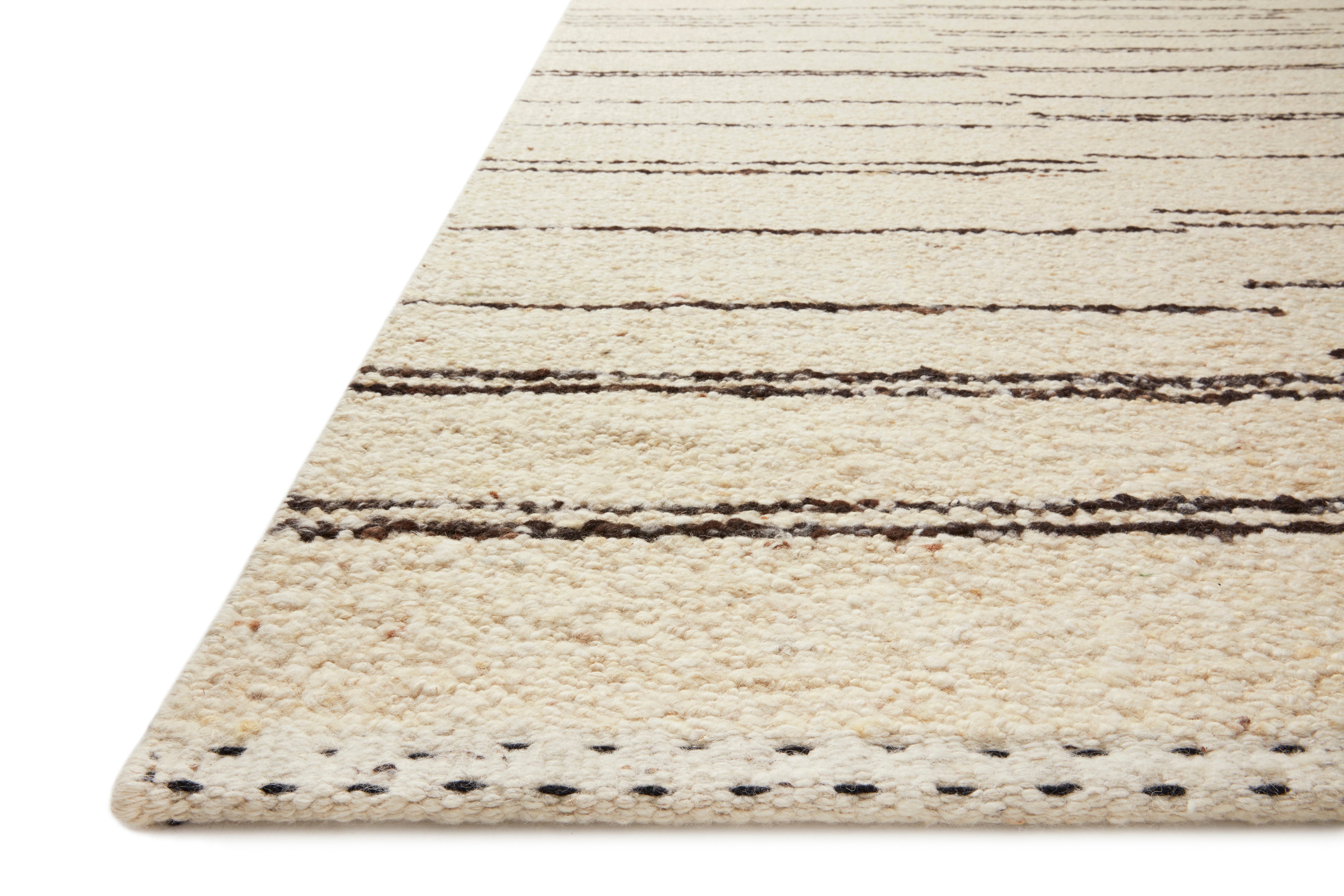 Loloi Roman Natural / Charcoal Rug RUGS - wool Loloi