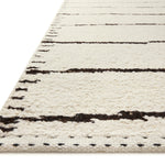 Loloi Roman Ivory / Black Rug RUGS - wool Loloi