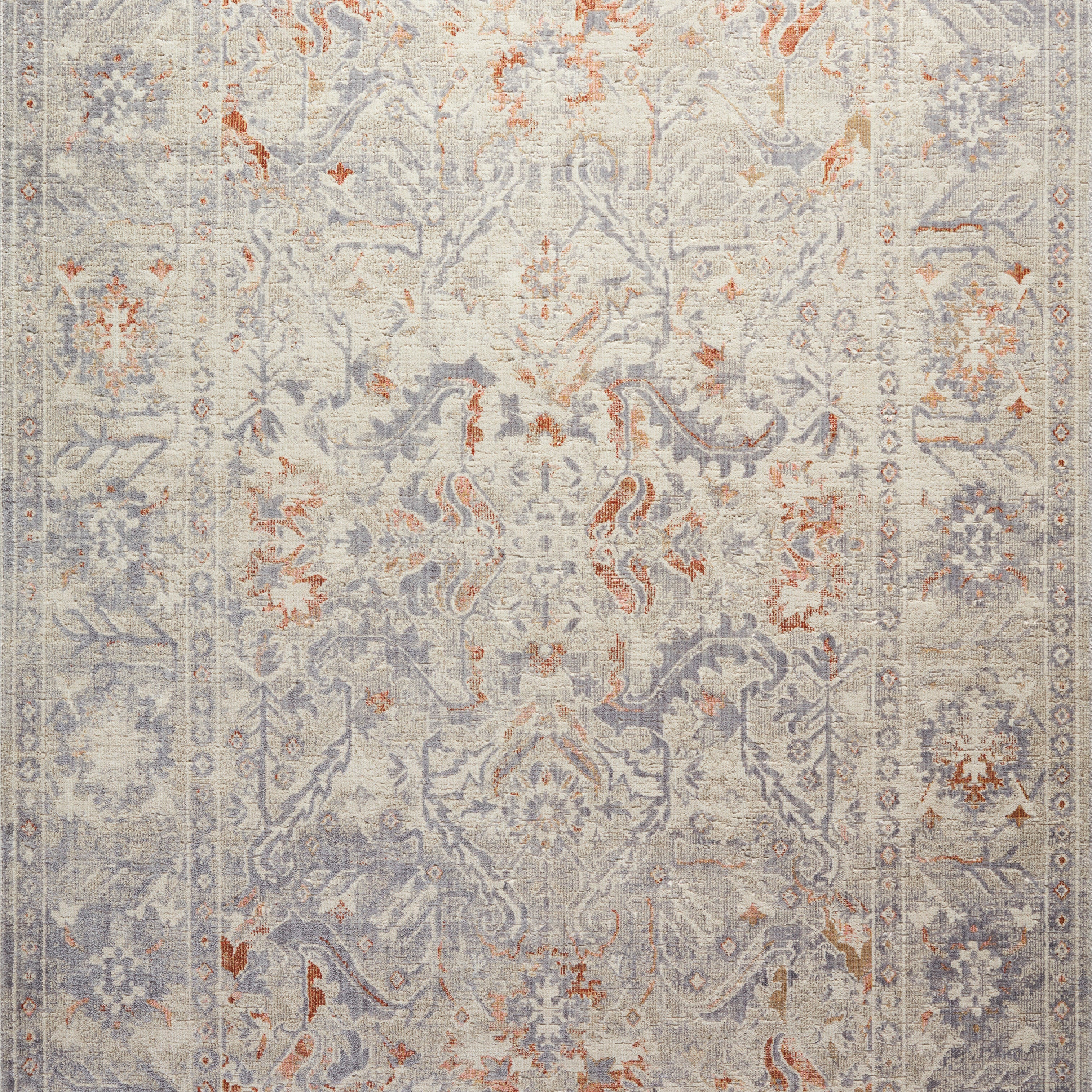 Chris Loves Julia x  Loloi Rosemarie Oatmeal / Lavender Rug - Rug & Weave