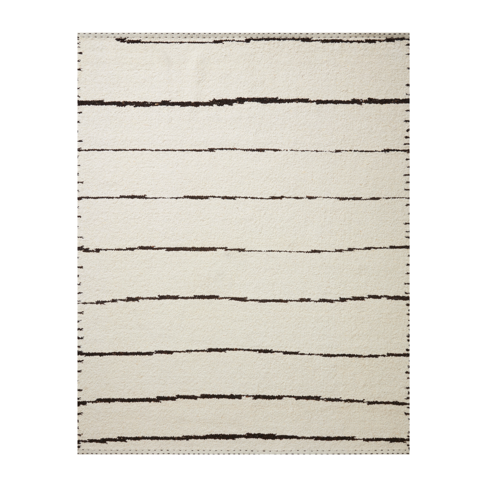 Loloi Roman Ivory / Black Rug RUGS - wool Loloi